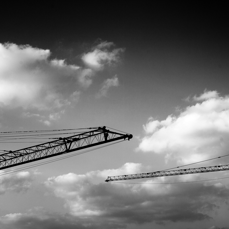 Innominate -  Construction cranes, the most common sight of Dubai. 