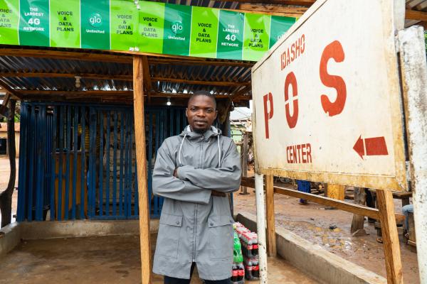 Image from Ashden - Kabiru Idasho worked as a sales agent for Husk in Igbabo...
