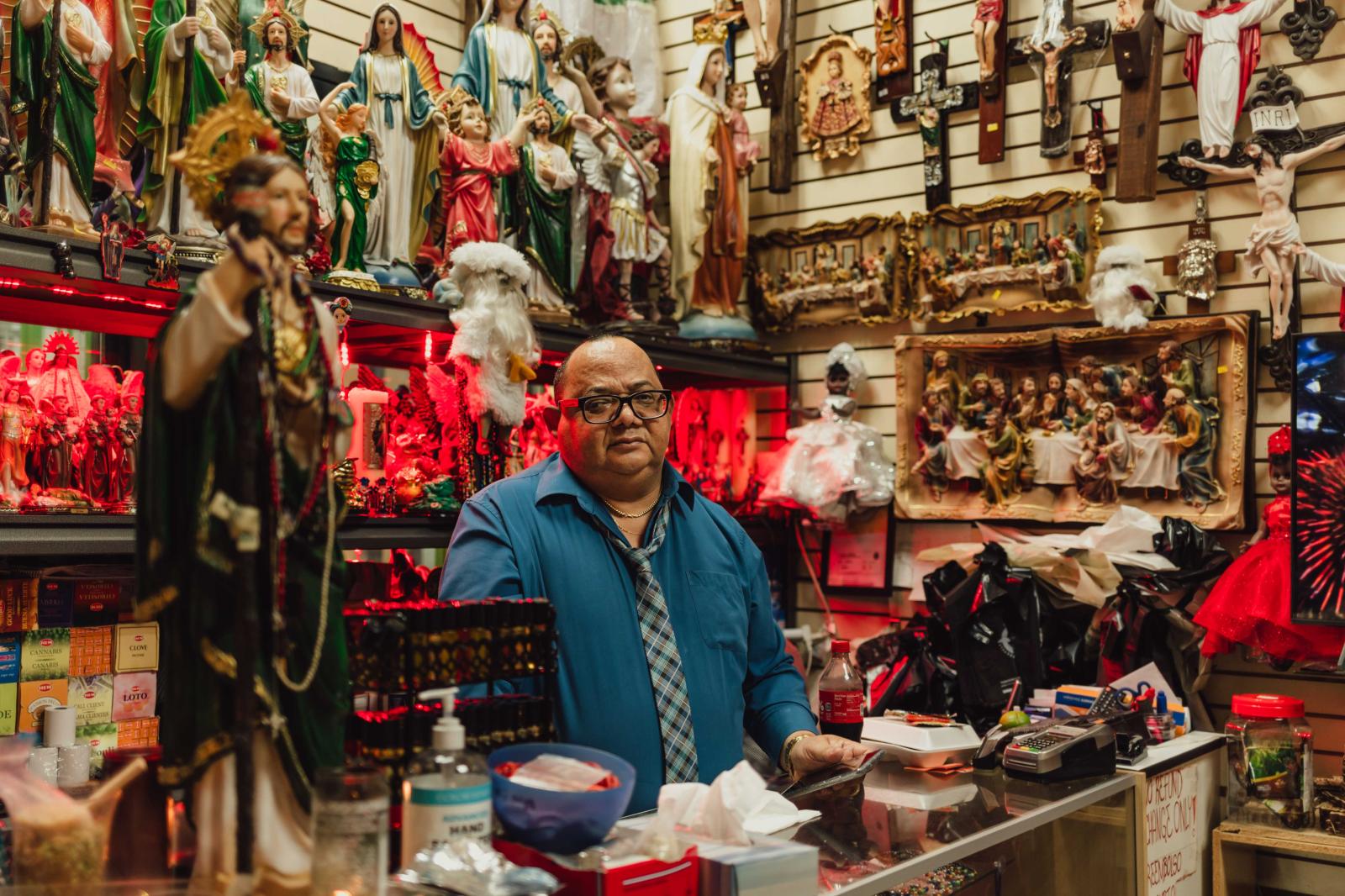 Plaza Mexico - Luis Maldonado opened his shop, Inti Arts and Crafts, 16...