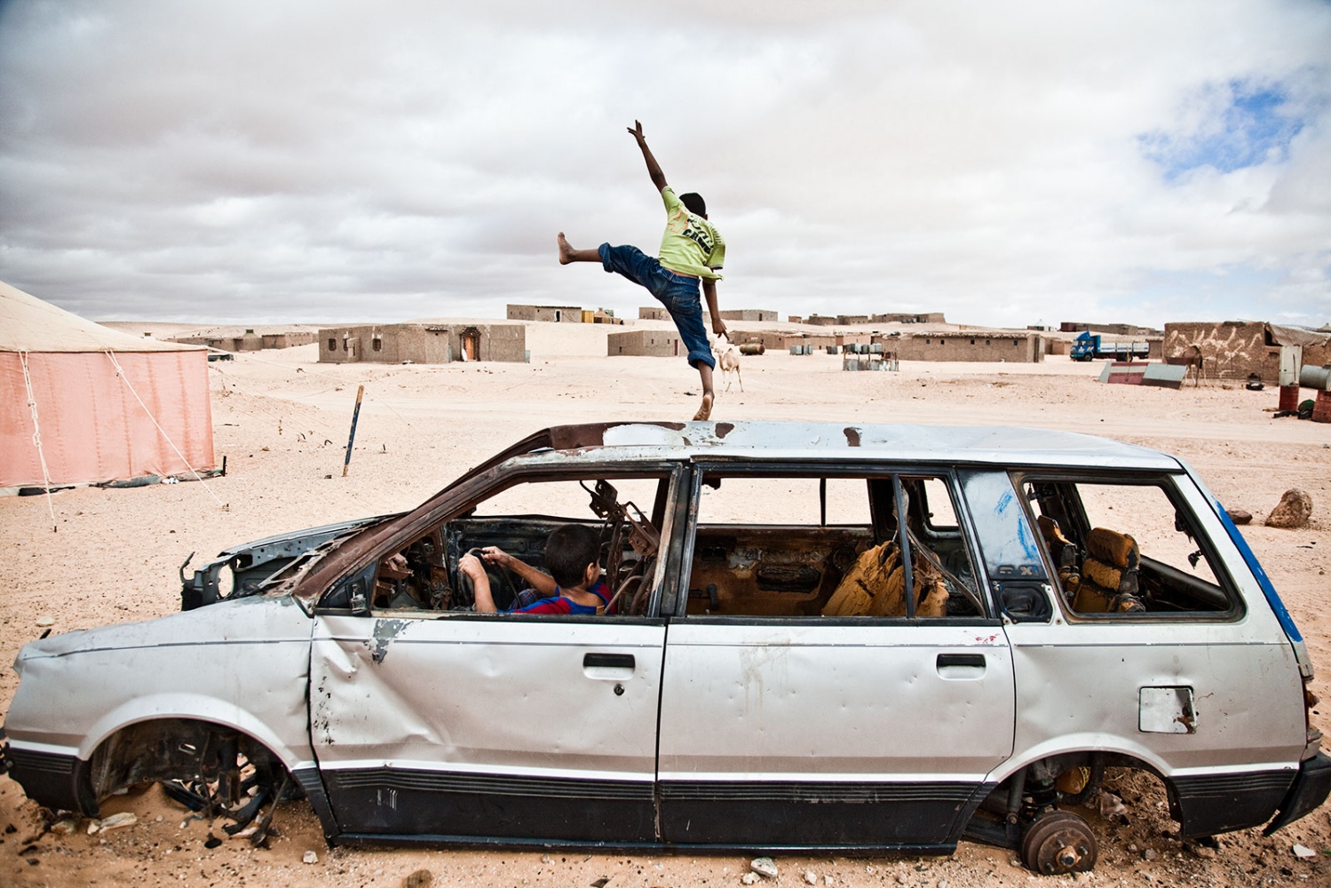 The Secret of the Sahara: The Saharawi -  As no playground facilities are to be found in the...