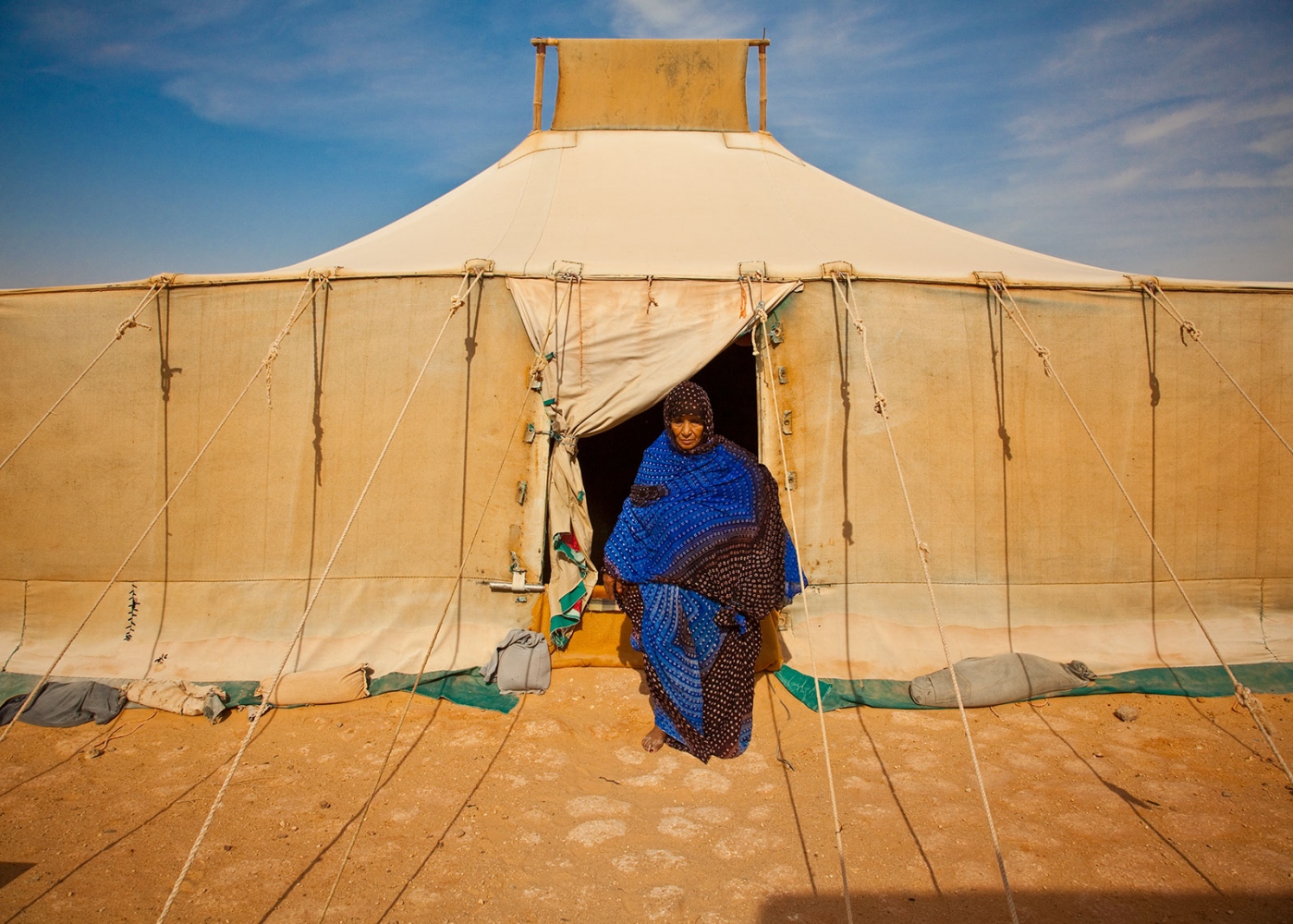 The Secret of the Sahara: The Saharawi -   Sahlka   A woman who fled during the Moroccan...