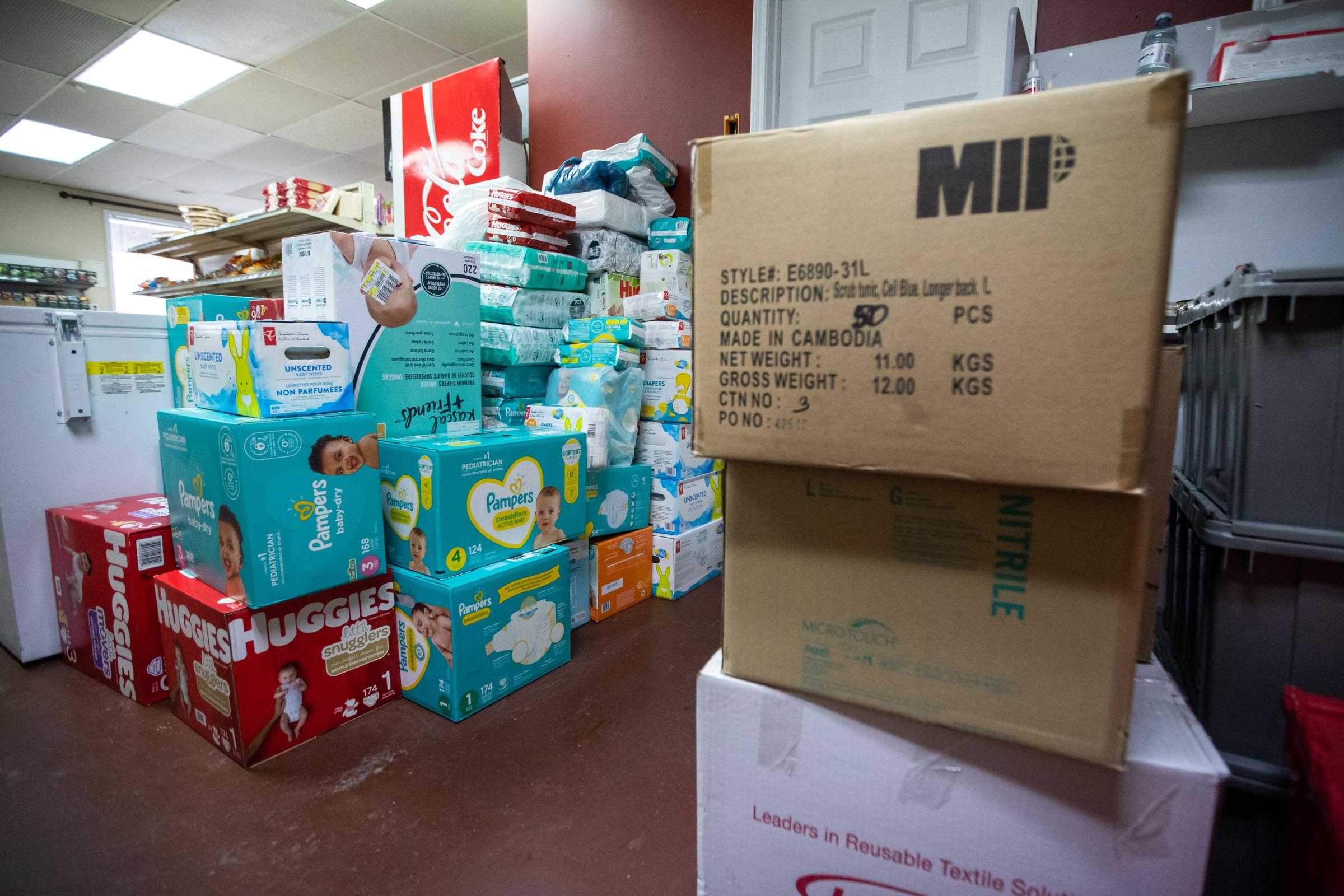 From Brandon to Ukraine - Boxes of supplies destined to aid displaced people and...