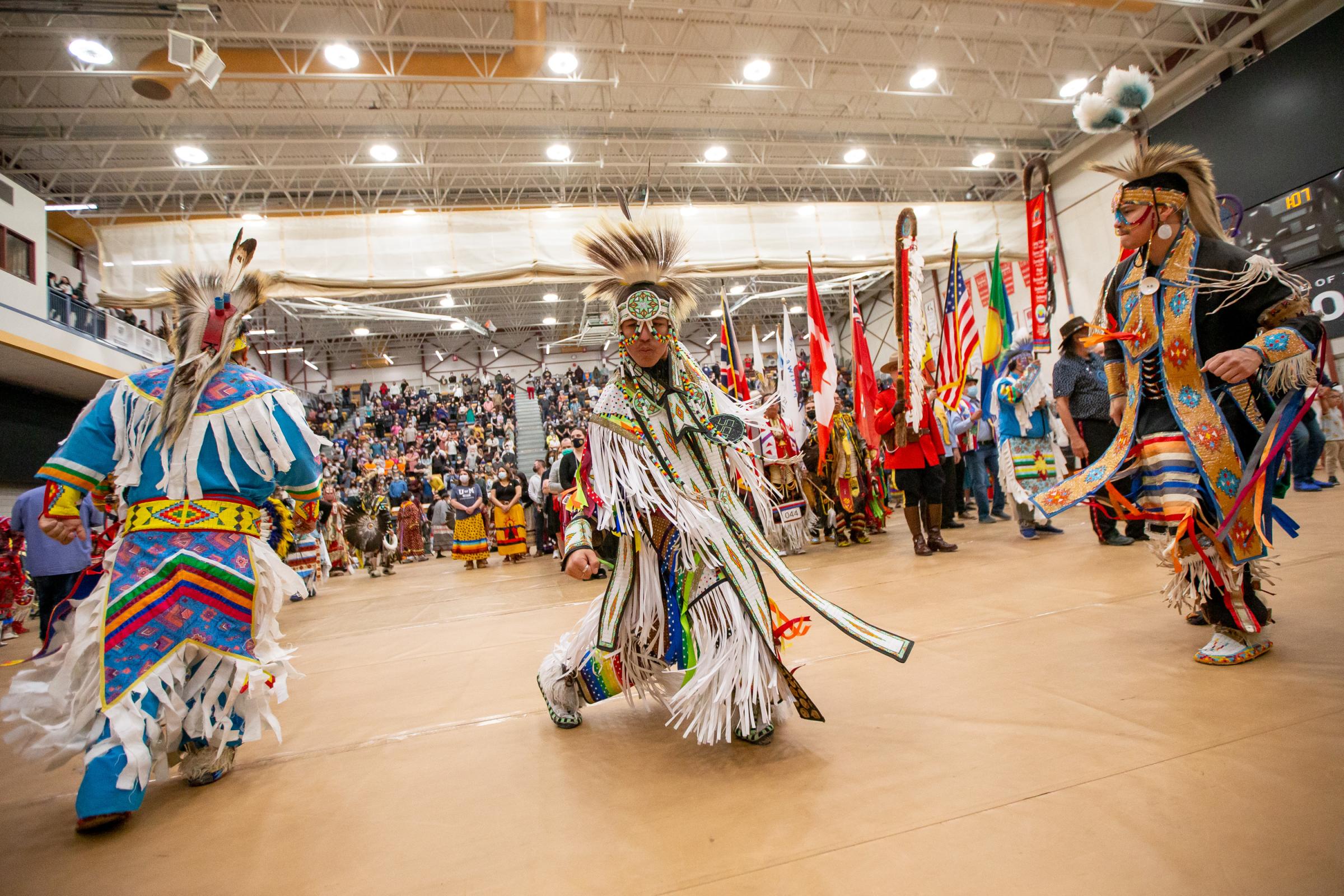 Singles - Indigenous dancers, community leaders and students take...