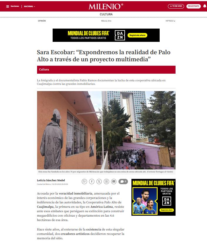 Milenio Diario: Interview
