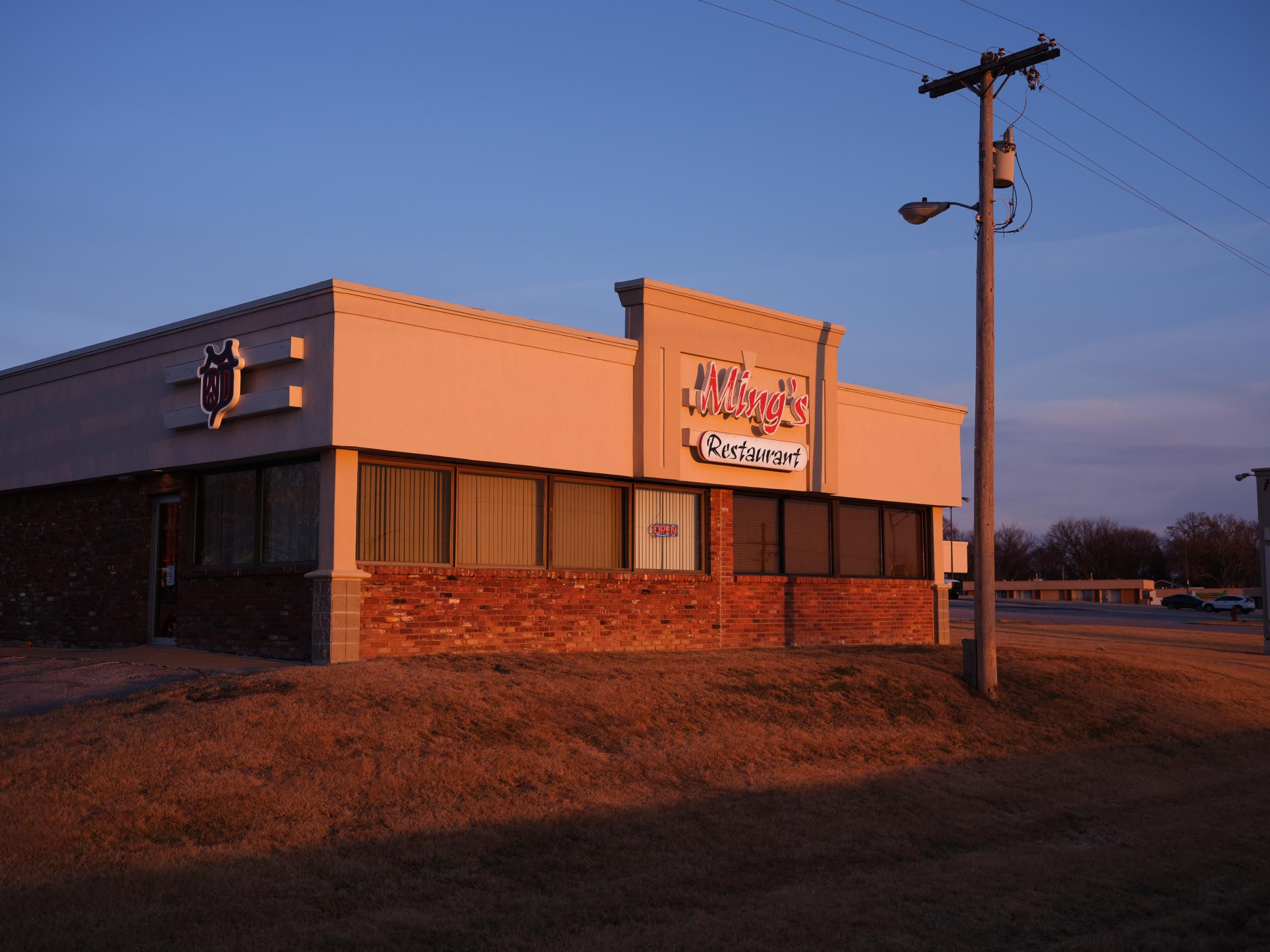 PAPILLION, NE - MARCH 18, 2022: Exterior view of Ming&#39;s Restaurant in Papillion, Nebraska on March 18, 2022. (Photo by Arin Yoon for The Washington Post) Papillion United States