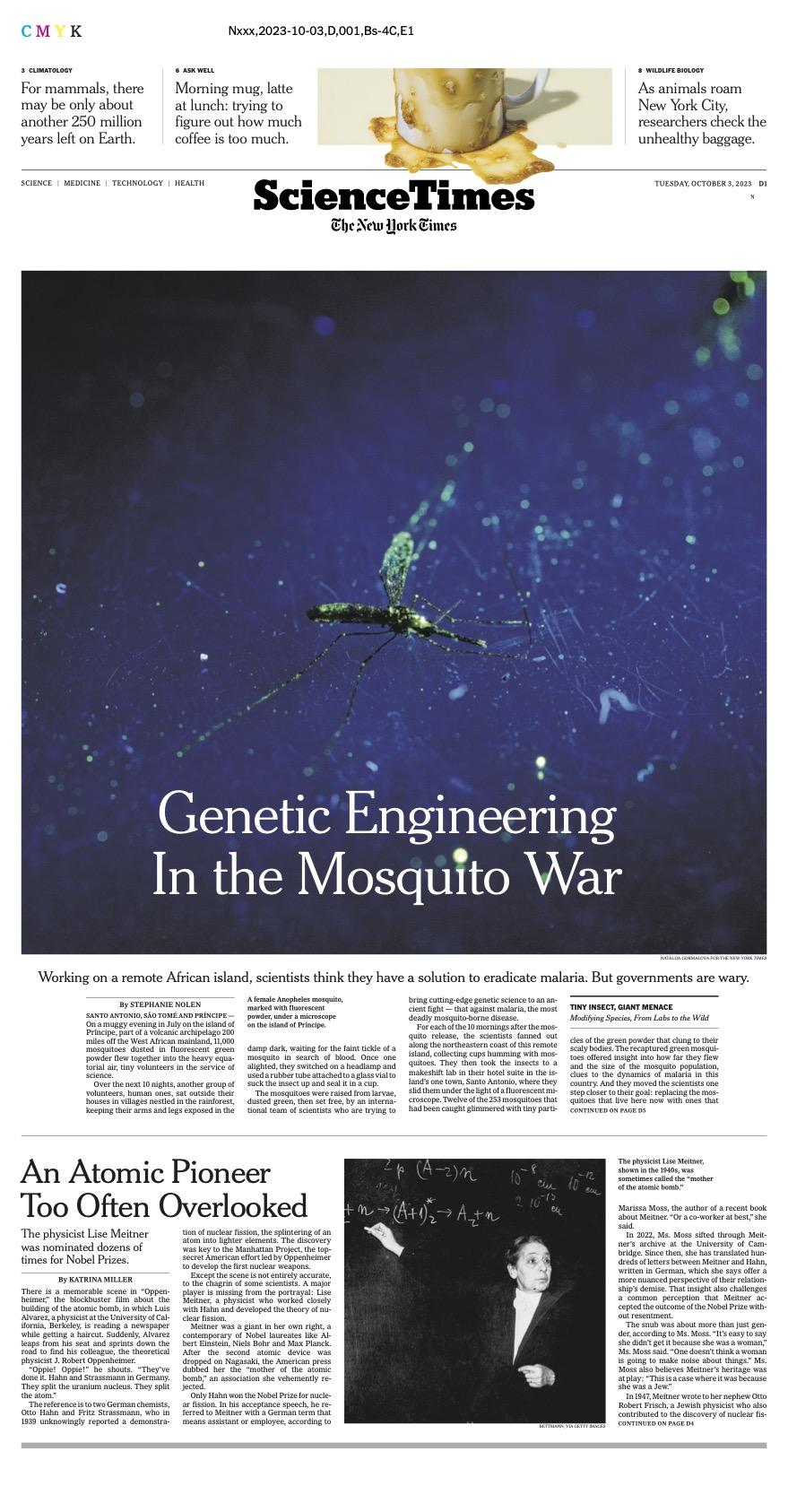Genetic Engineering In the Mosquito War -   