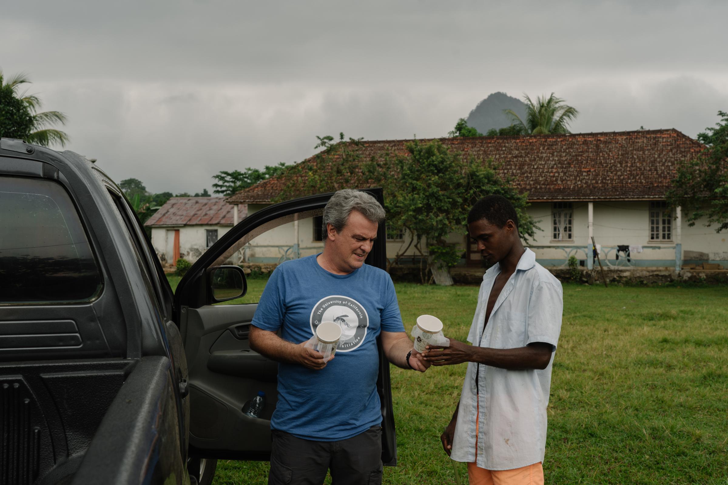Genetic Engineering In the Mosquito War - Dr.João Pinto (left), who leads the University of...