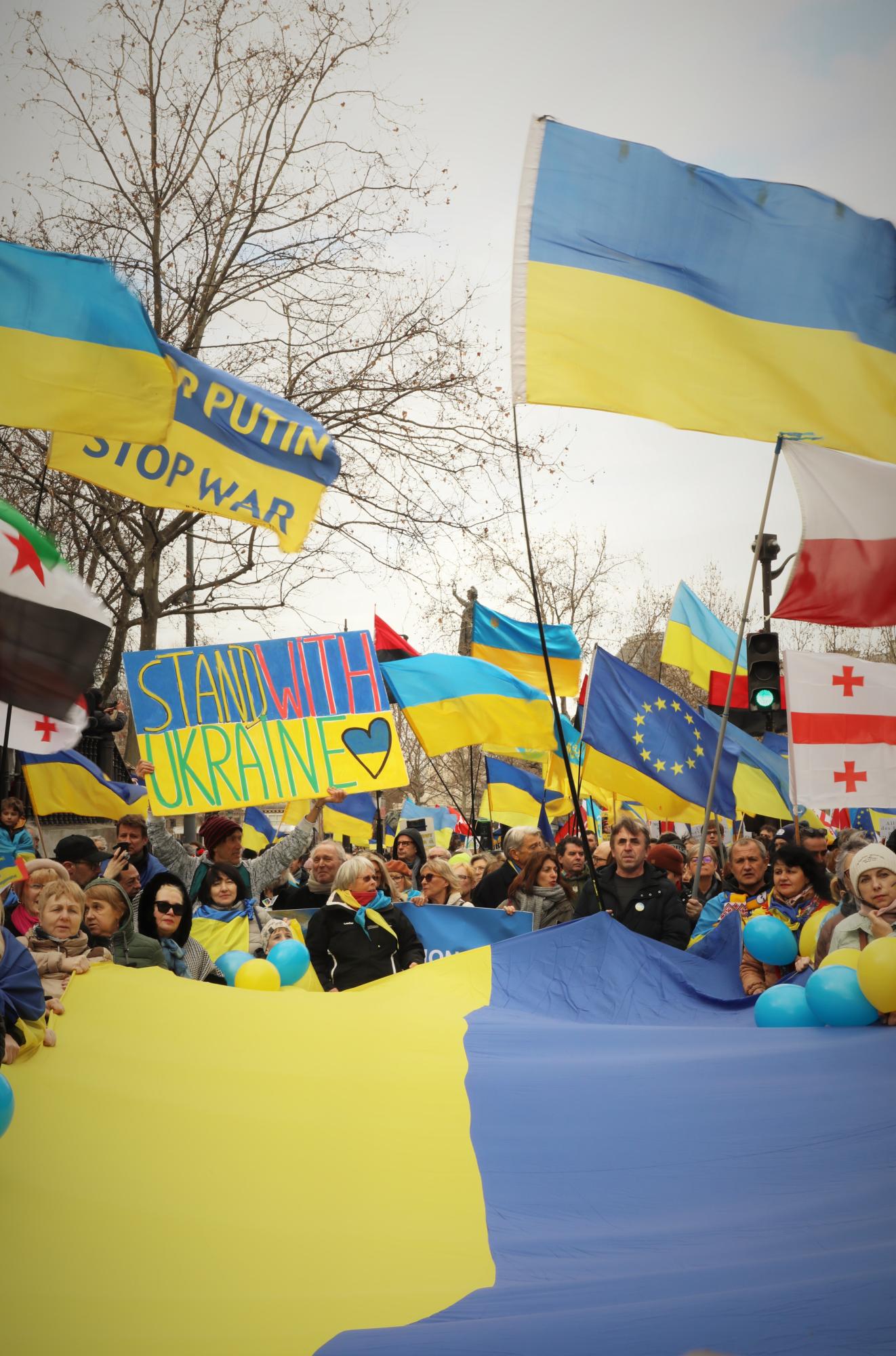 Marche pour l'Ukraine.
