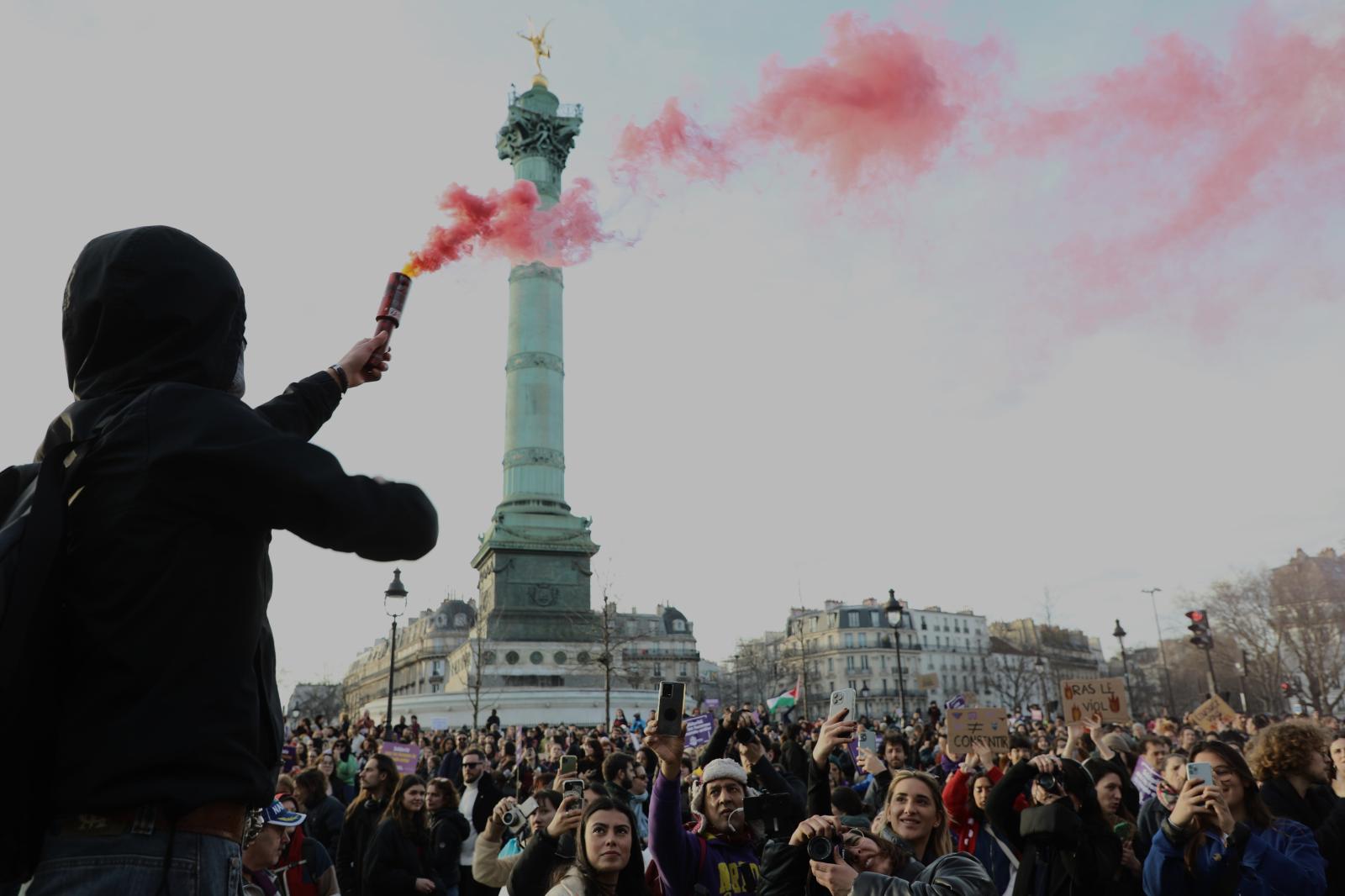 Journée internationale des droits des femmes à Paris.