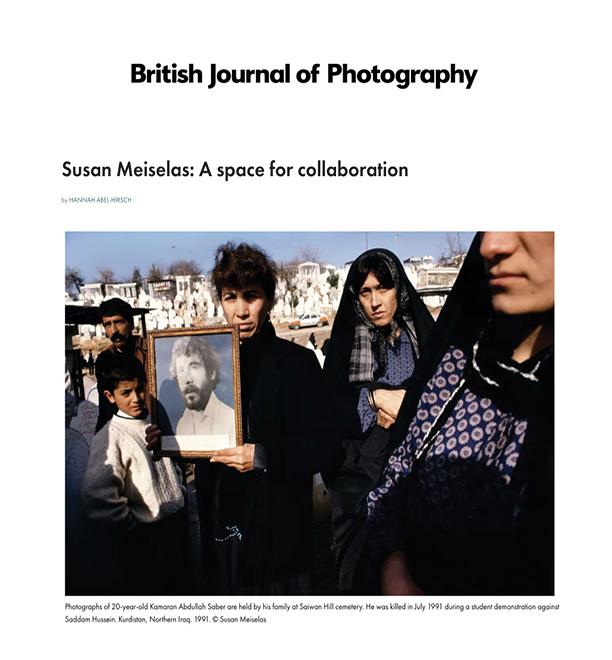 British Journal of Photography: Susan Meiselas - A space for collaboration