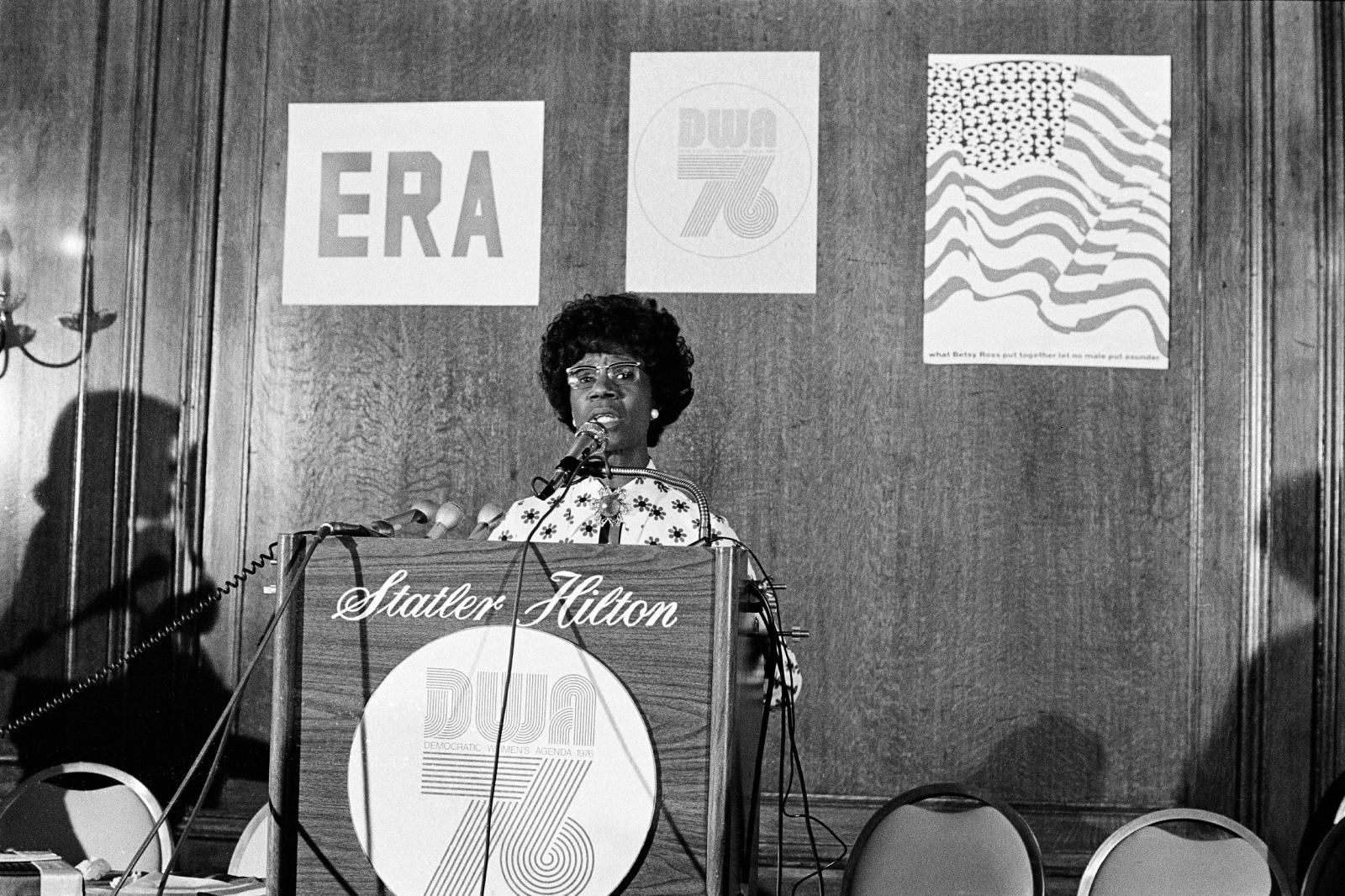 Congresswoman Shirley Chisholm ...are Garden, New York City, 1976