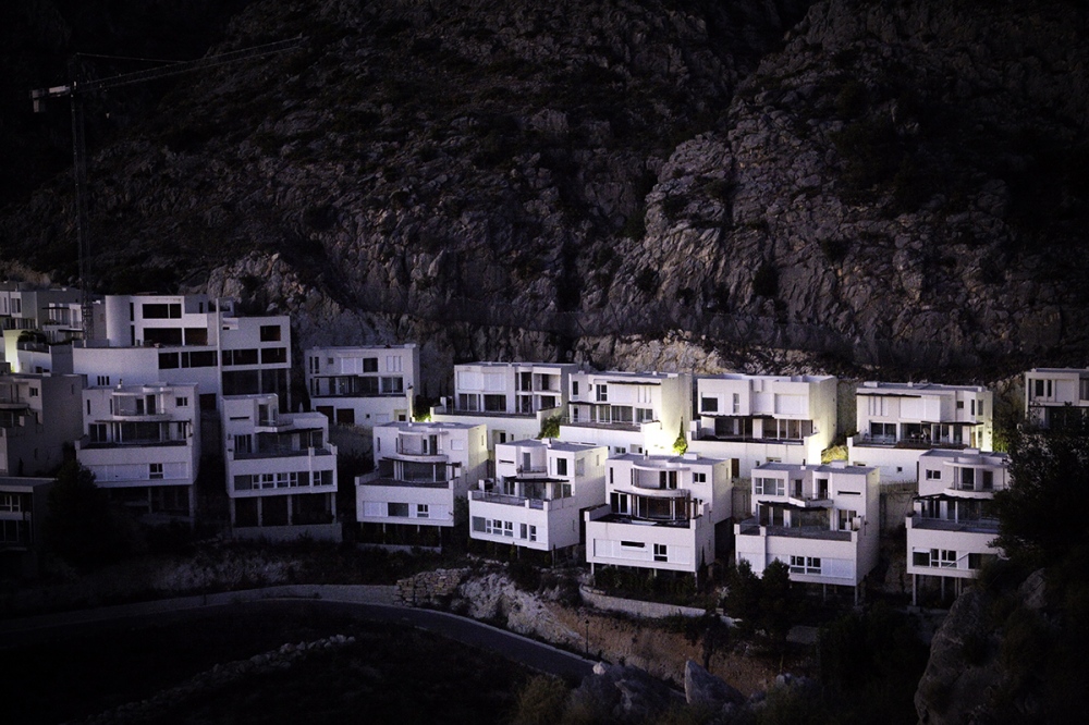 Chronicles of the Crisogene Era -  View of empty house in the dark in Sierra de Altea....