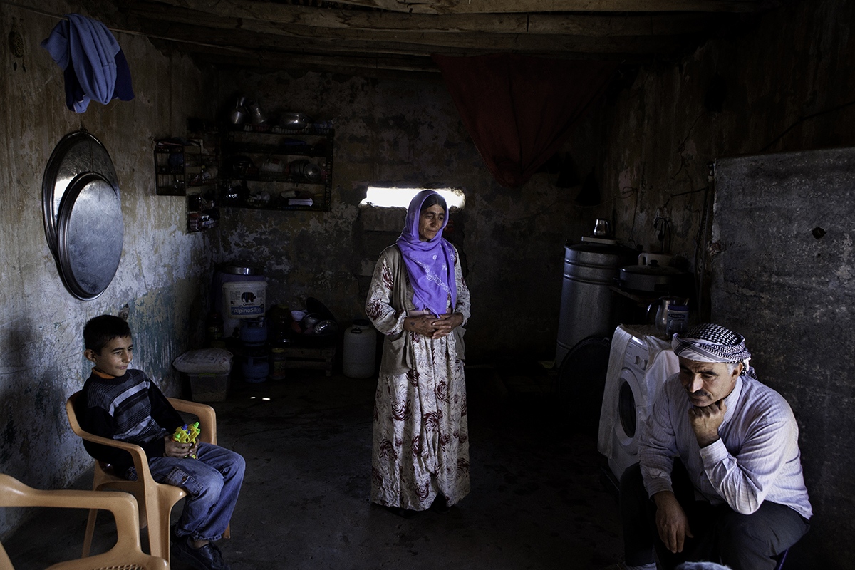 Kurdish Women: Inside, Outside -  Hacer, in one of the rooms of the house she shares with...