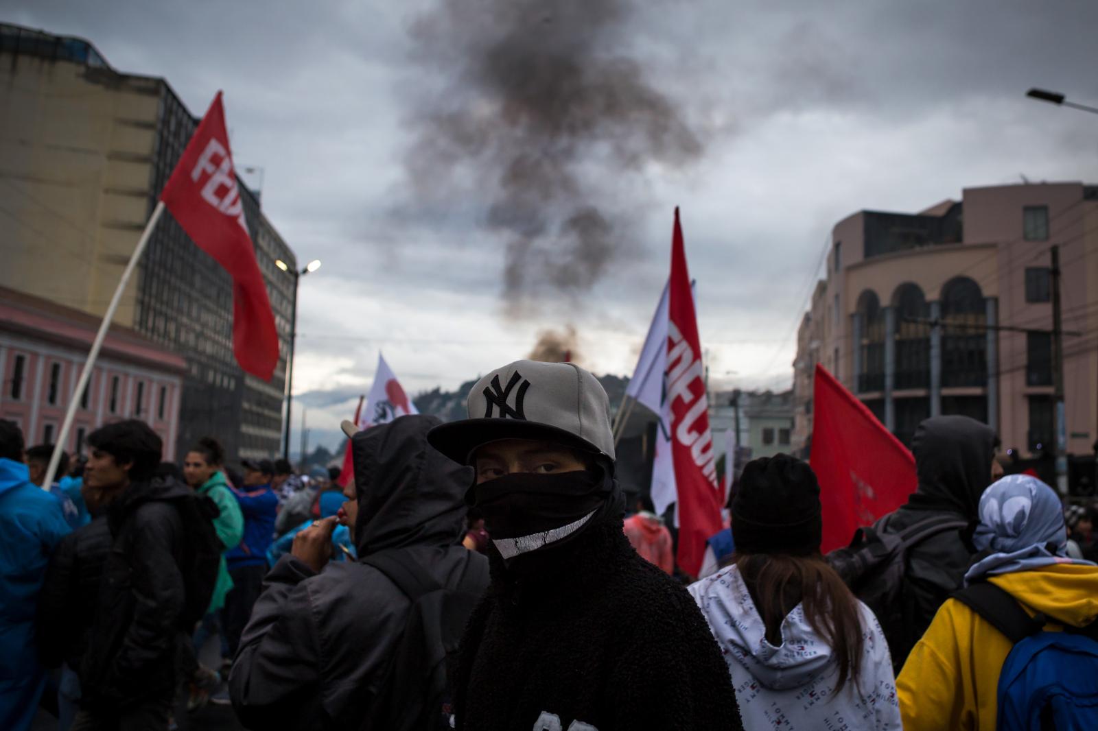 Protests in Quito-Ecuador