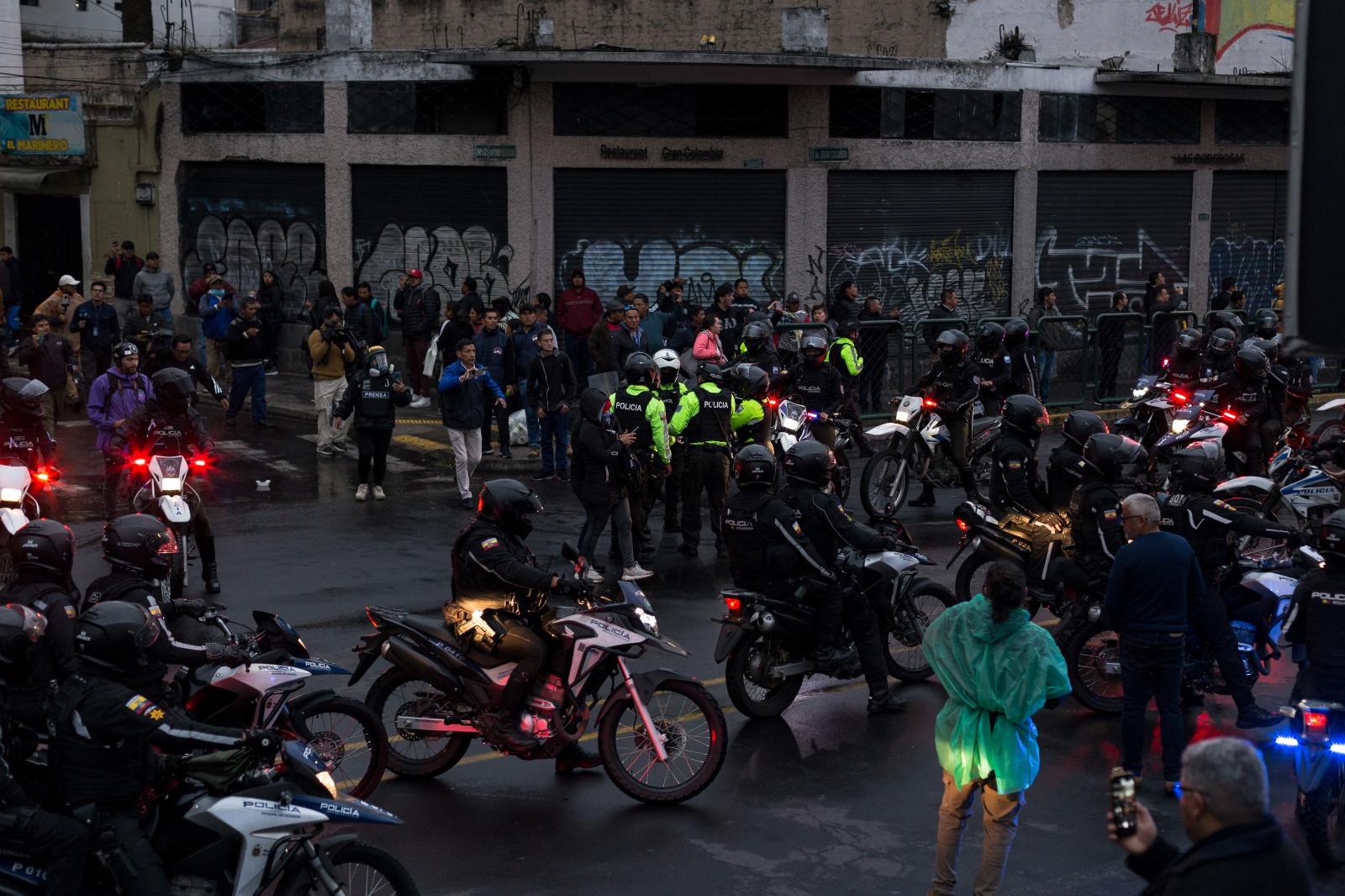 Protests in Quito-Ecuador