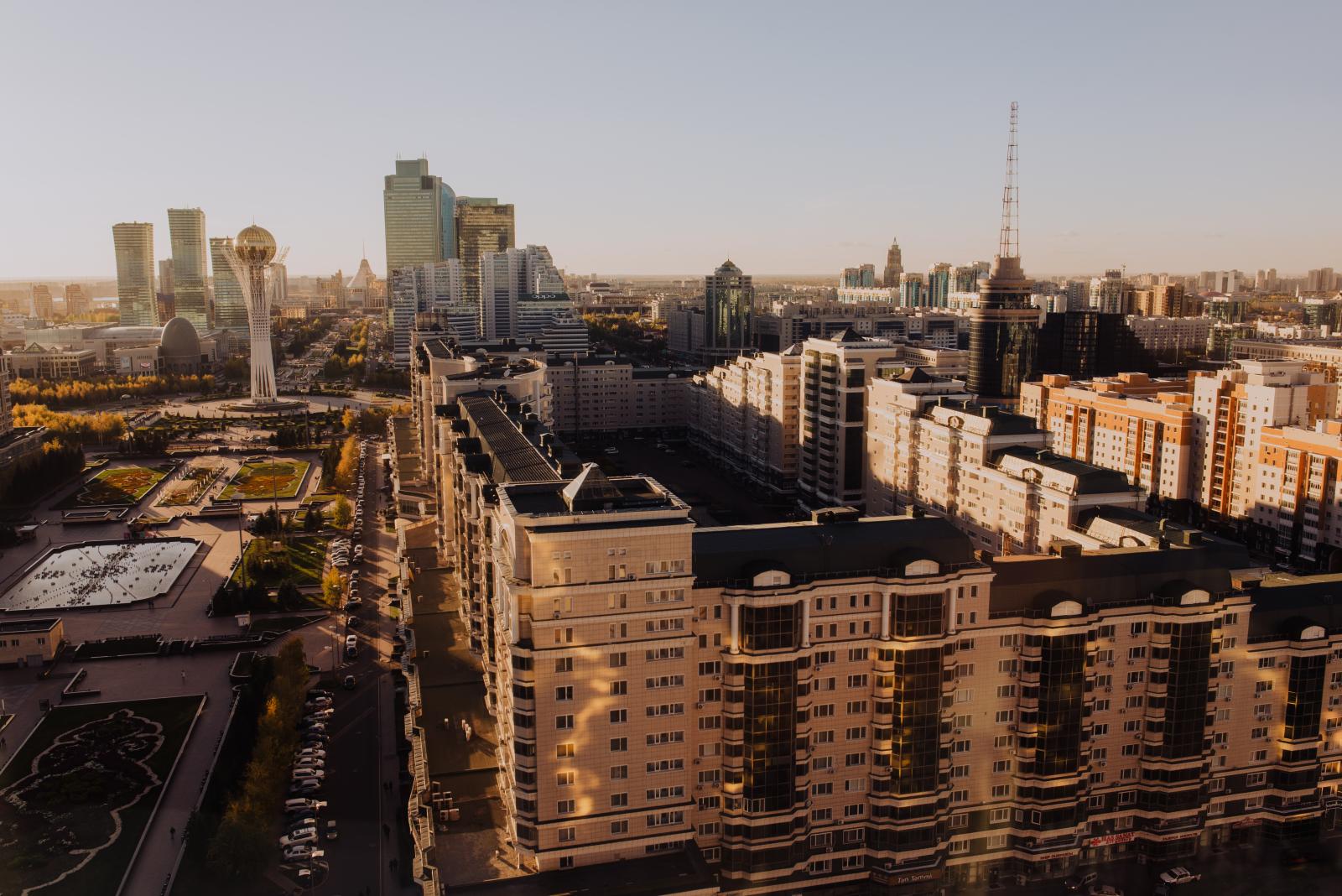 A view of Kazakhstan&#39;s capital, Nur-Sultan, in 2018.