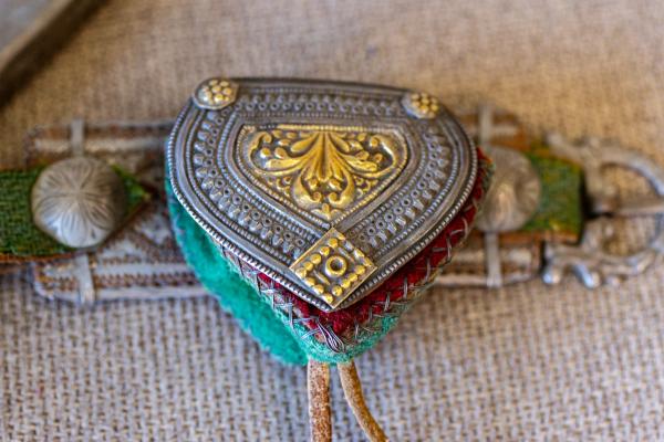 In Oman, a Dagger Symbolizes National Pride - SUR, OMAN-&shy;‐ NOVEMBER 21, 2022: Abdullah Al Farsi and Marwa Al Farsi great...