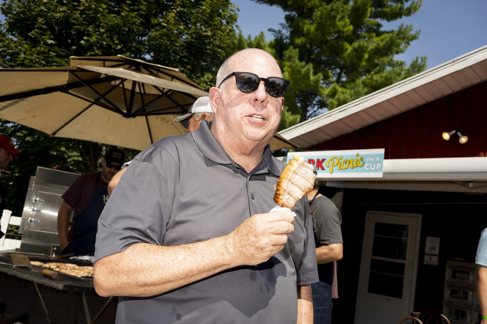 Maryland Governor Larry Hogan a...ANIOWA Des Moines United States