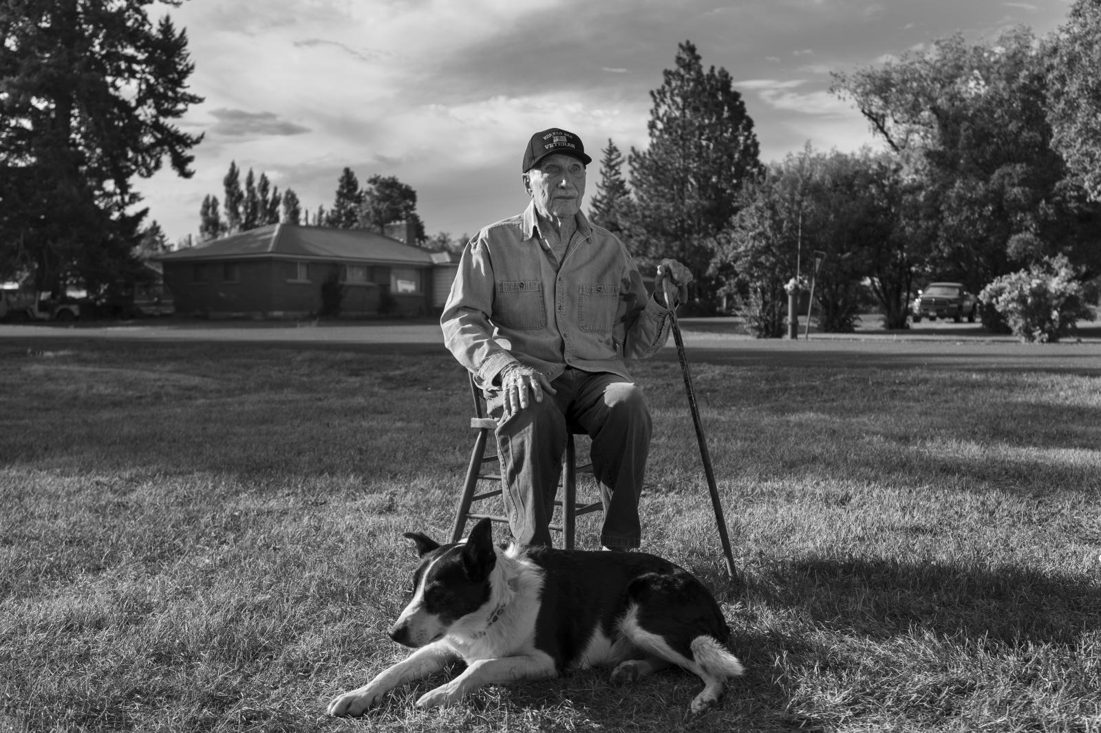 My dad on his 96th birthday in Ashton, Idaho.