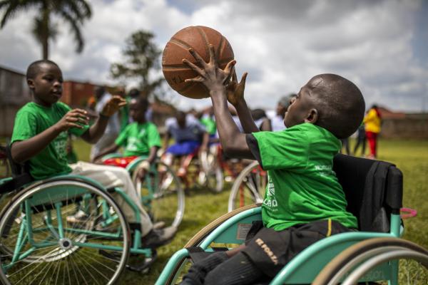 Photography - Samuel plays wheelchair basketball at Motivation's...