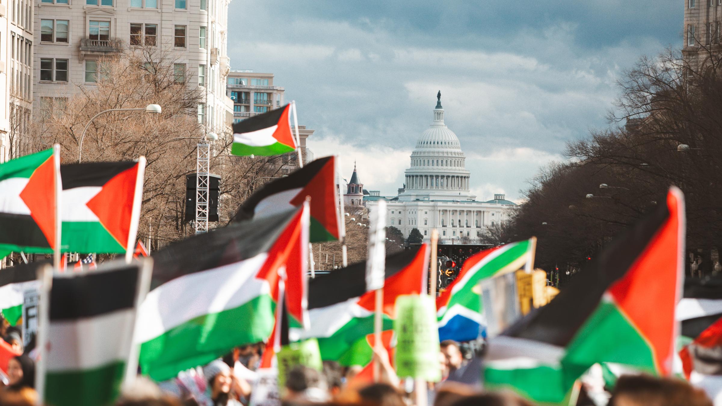 For Gaza: Ceasefire March in Washington D.C. - Upwards of 400,000 Pro-Palestine protestors take the...