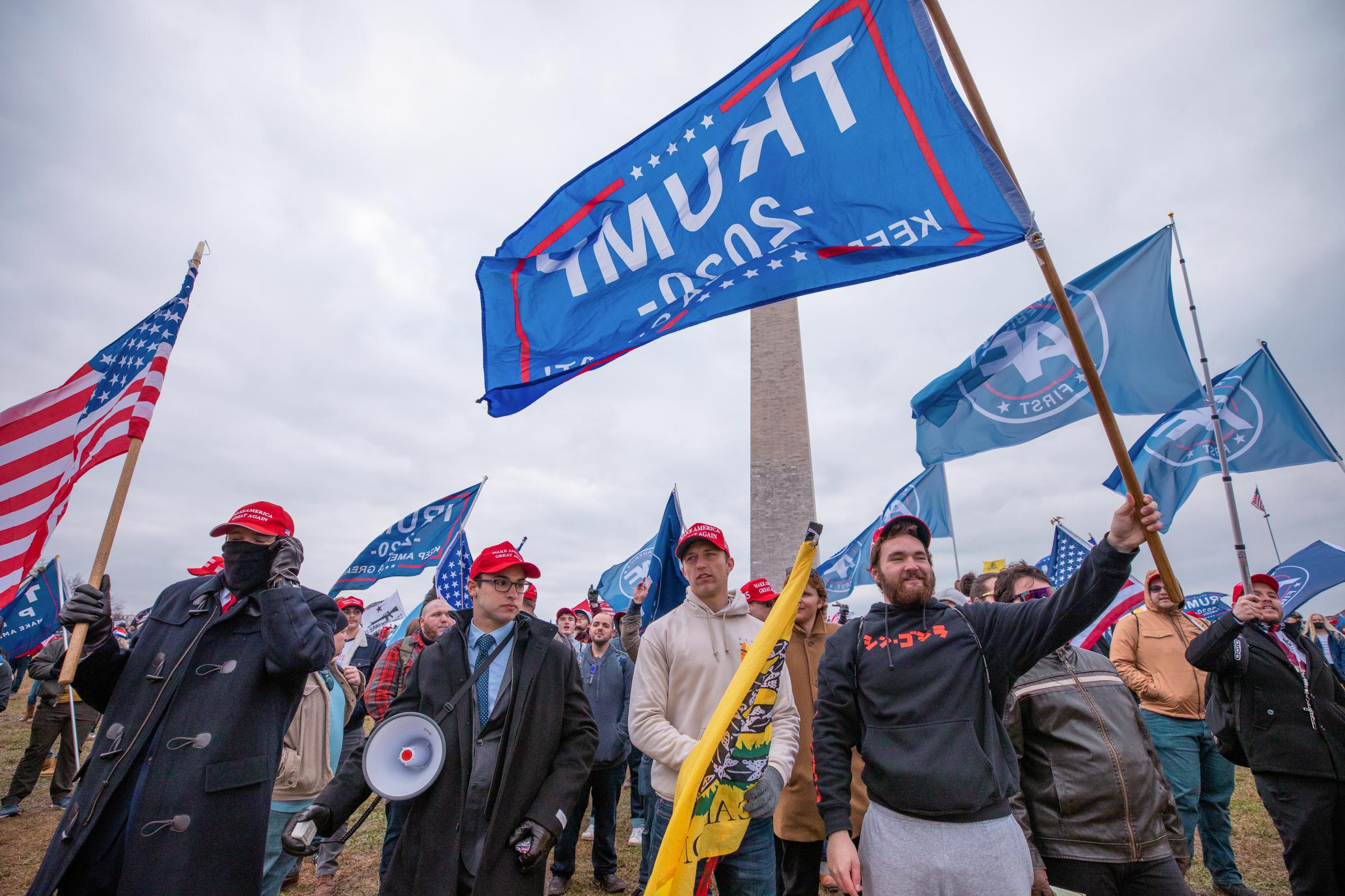 Capitol Hill Insurrection & Aftermath - Thousands of Trump's supporters protesting at...