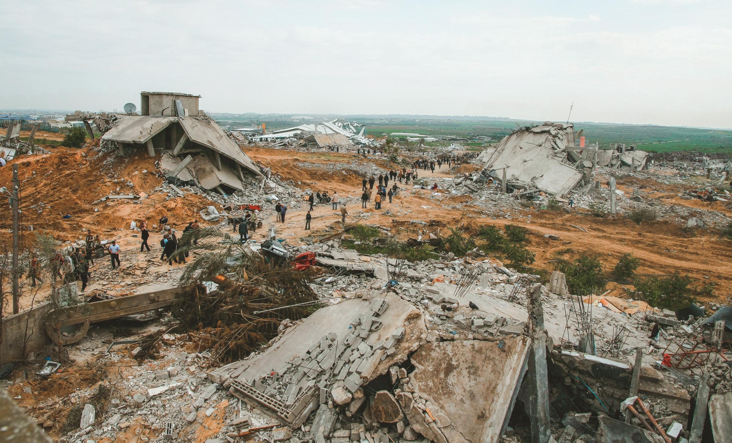 What Lies Beneath The Rubble  - GAZA STRIP, PALESTINE. Massive destruction of houses is...
