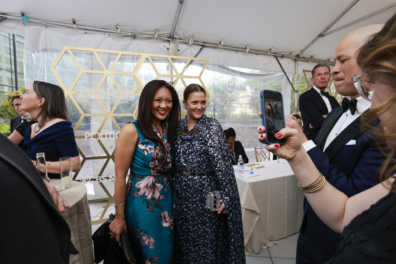 Image from Events - Nancy Chen, CBS News Correspondent, and Drew Barrymore,...