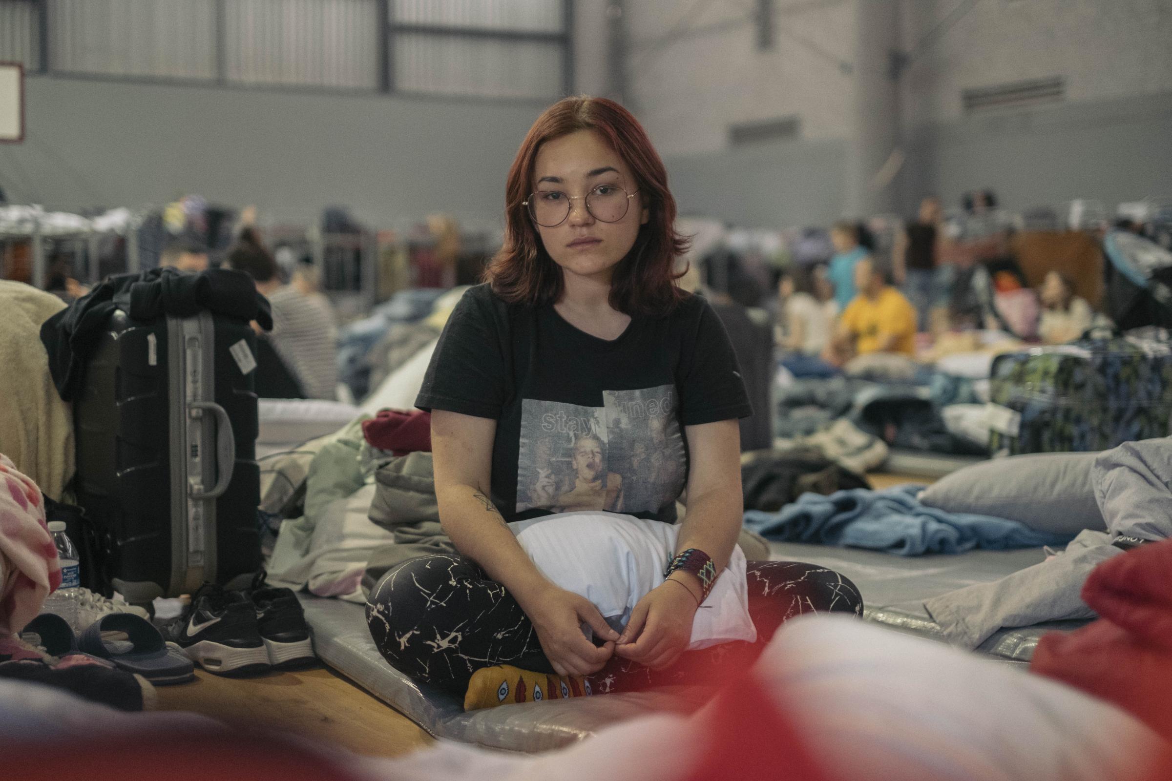 Le Monde - Ukrainian Refugees in Tijuana - Sandra, 21 ans, vient d’un village près de la ville de...