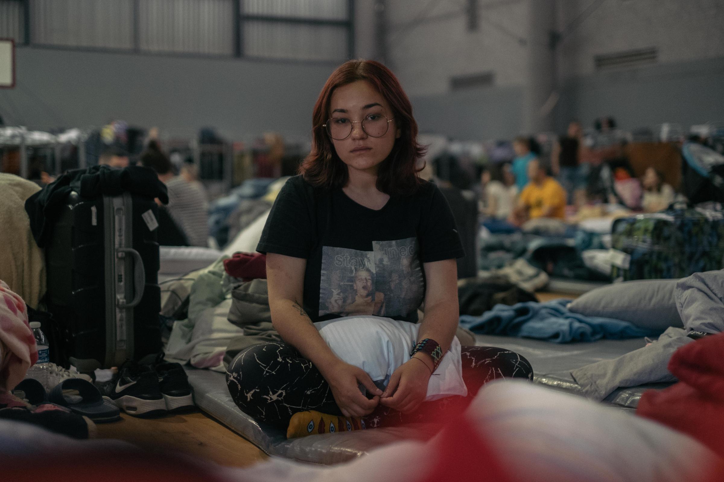 Le Monde - Ukrainian Refugees in Tijuana - Sandra, 21 years old, comes from a village near the city...