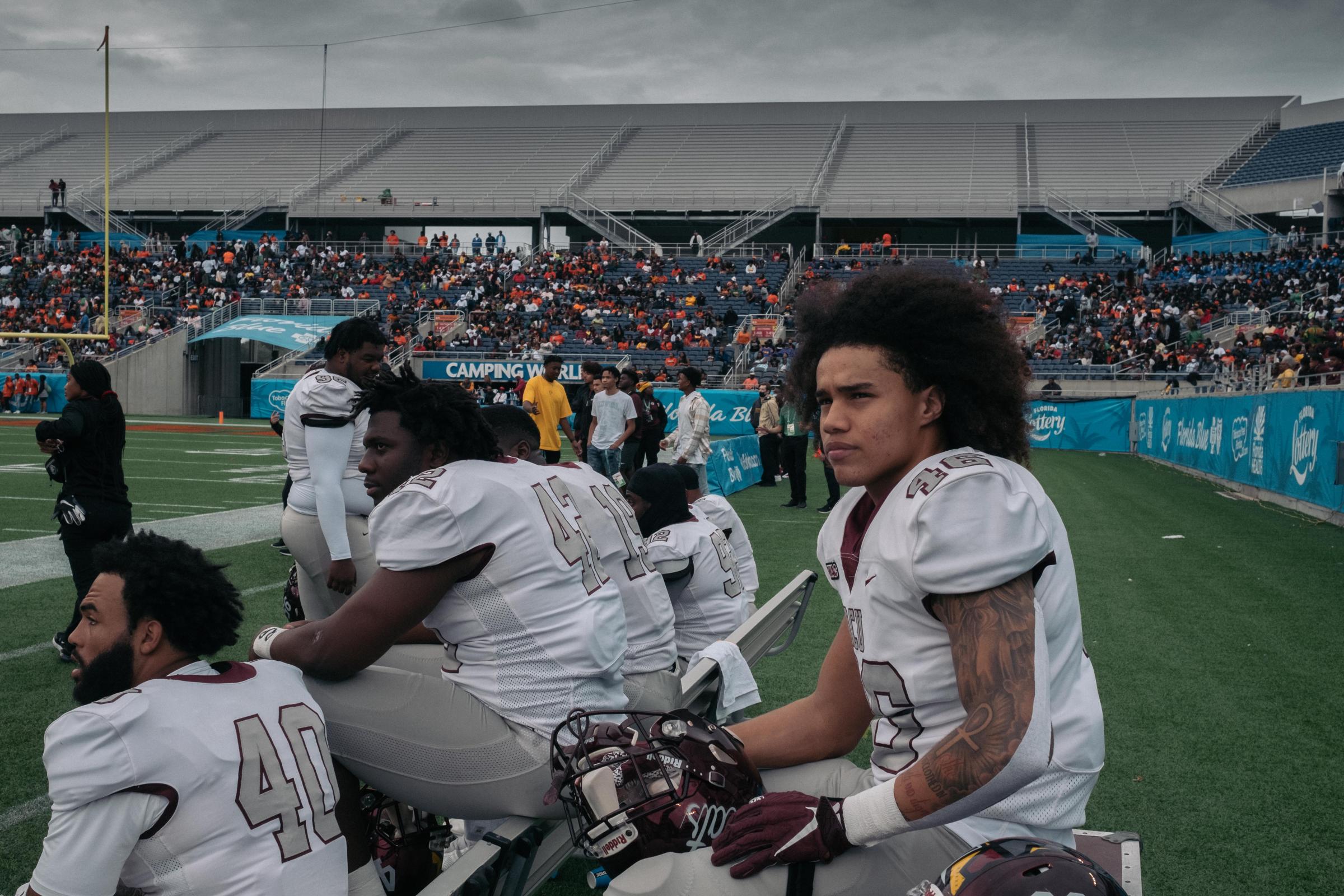 L'Equipe Mag - Black Super Bowl - L' équipe des Wildcats de l'université de Bethune-Cookman...