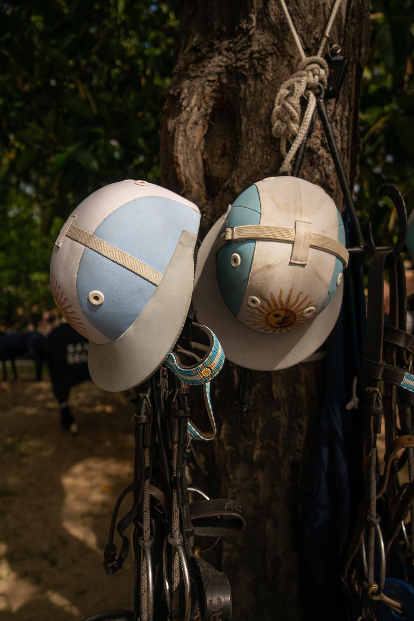 Game of clones - Items used during polo matches in Buenos Aires on...