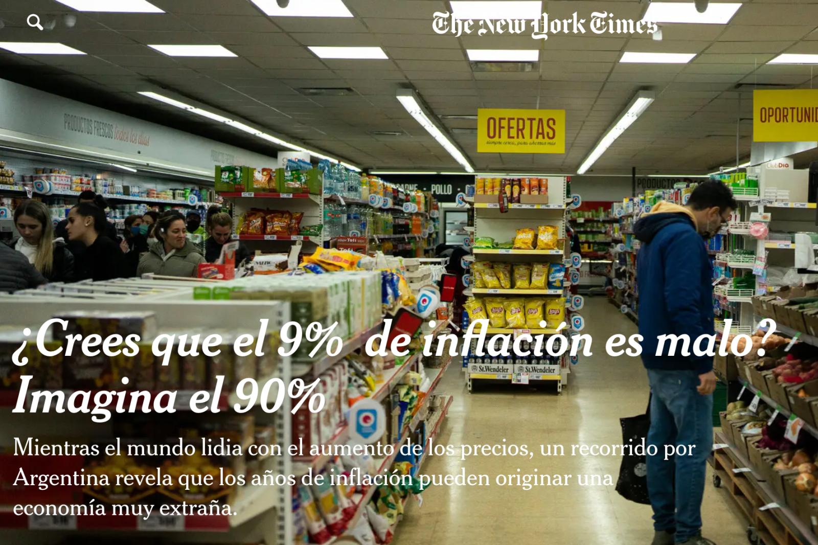 NYTimes: ¿Cómo lidia Argentina con la inflación?