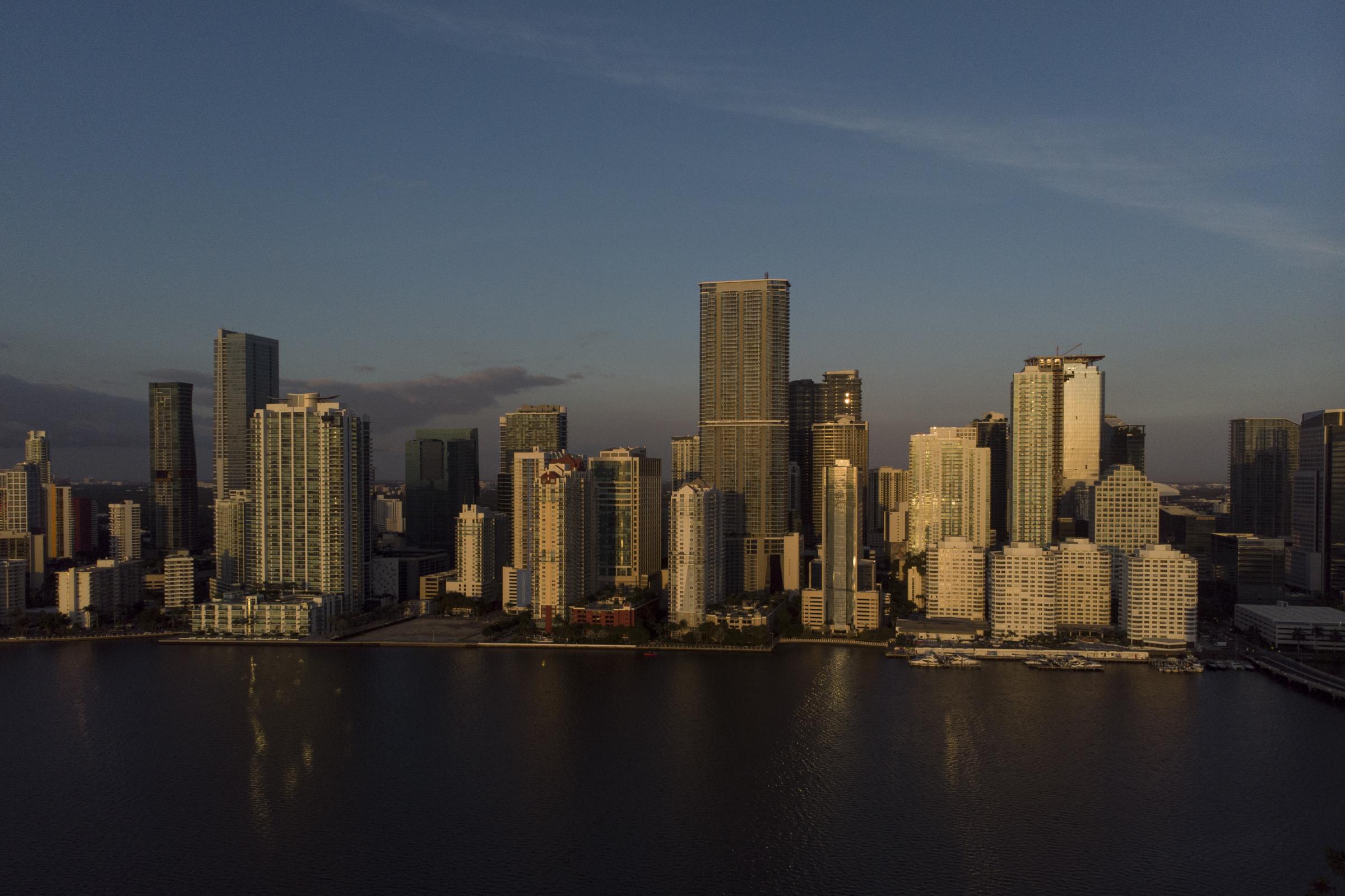 slideshow - A view of the Brickell neighborhood, known as the financial district, in Miami, Florida, U.S.,...