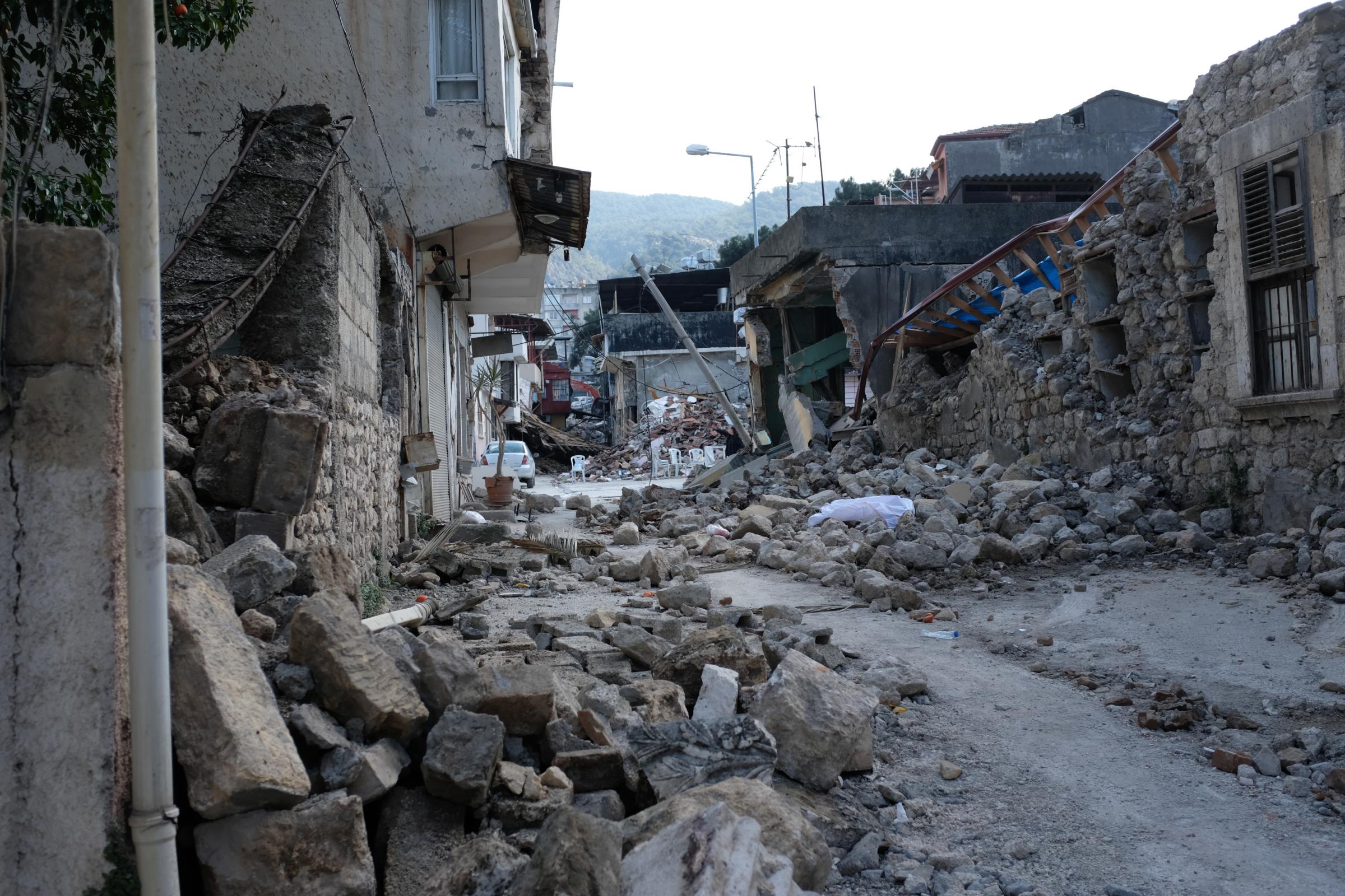 Earthquake in Turkey - Turquie, Antakya, 2023-02-11. Bâtiments...