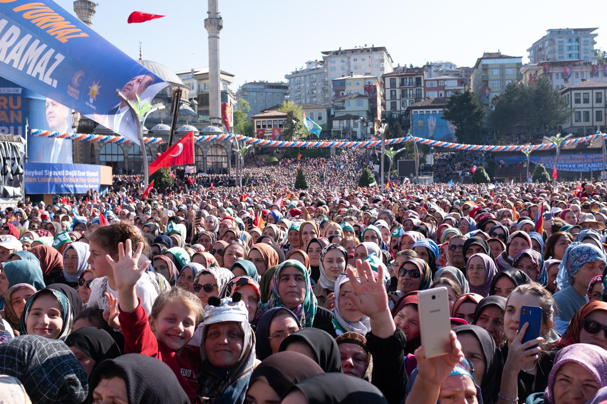 General elections in Turkey - 2023 - Turkish President Recep Tayyip Erdogan is campaigning in...
