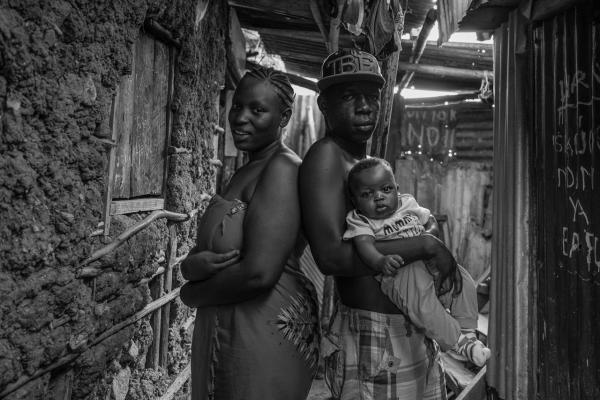 Image from Gordwin Odhiambo | A Changing Community and the Fears Ahead -  Lincon Okoth is pictured with his wife Diana Akinyi and...