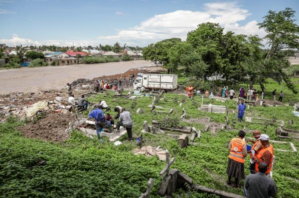 Image from Ericky Boniphace | Even The Dead can't Escape Climate Change -  A general view of Vingunguti cemetery in Dar es Salaam,...