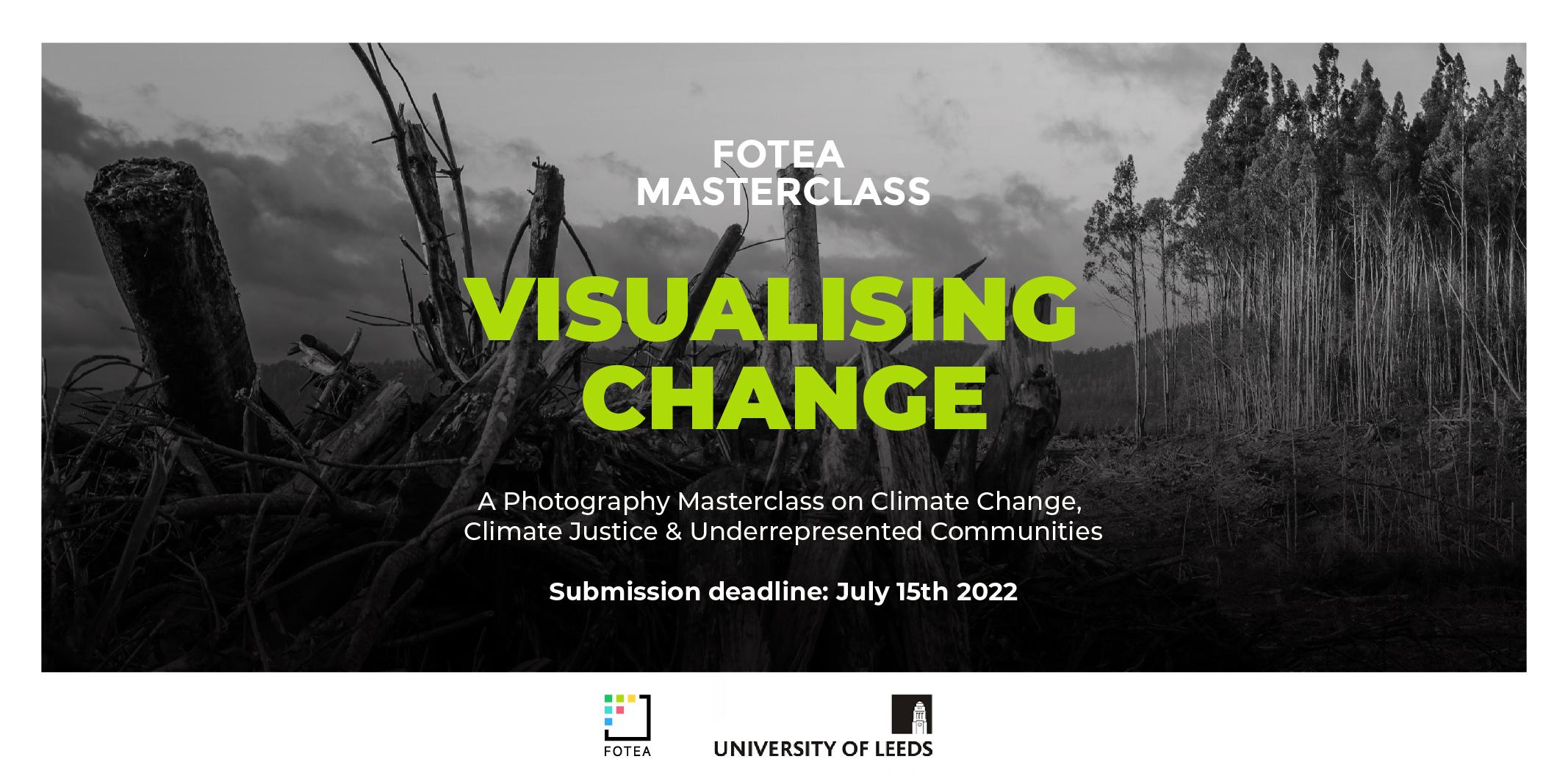 Visualising Change: A Photography Masterclass on Climate Change, Climate Justice and Underrepresented Communities
