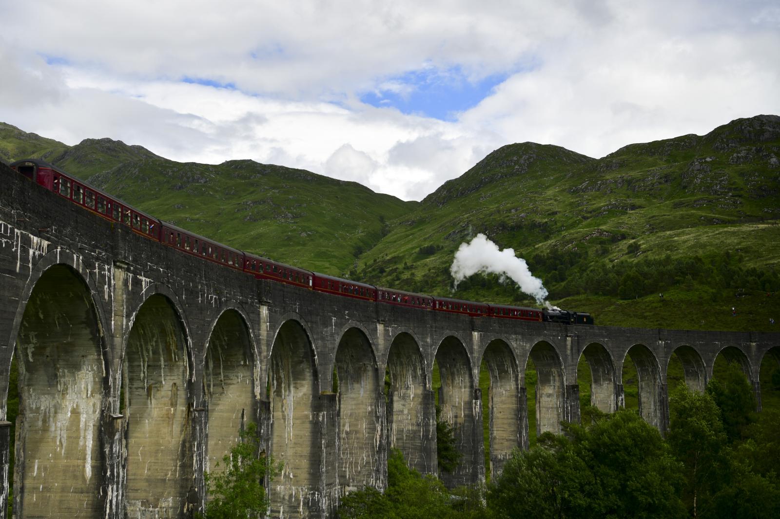 Image from Daily Life UK - Jacobite steam train - The route runs for a stretch of 41...