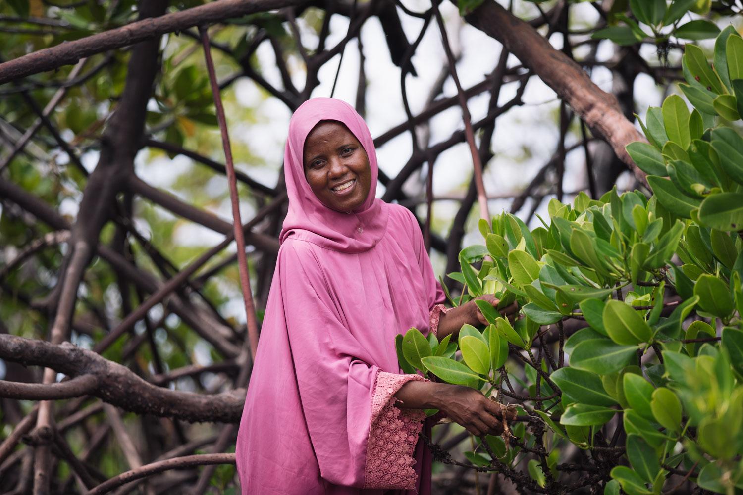 The Nature Conservancy - A portrait of Zulfa at a neighboring mangrove plantation...