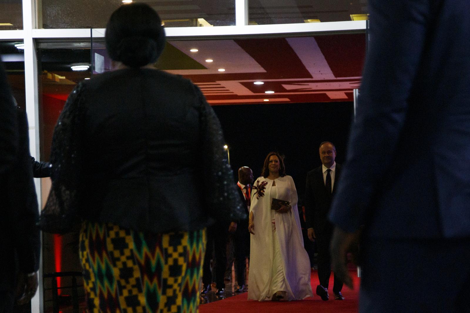 Image from U.S. Vice President Kamala Harris Visit To Ghana - U.S. Vice President Kamala Harris and Second Gentleman...