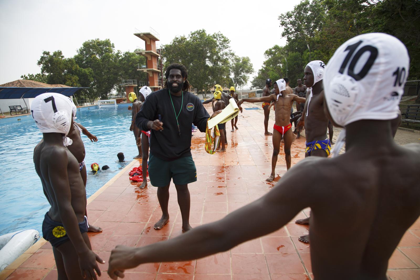 Water Polo - Prince Asante, the founder of Ghana's Awutu Winton...