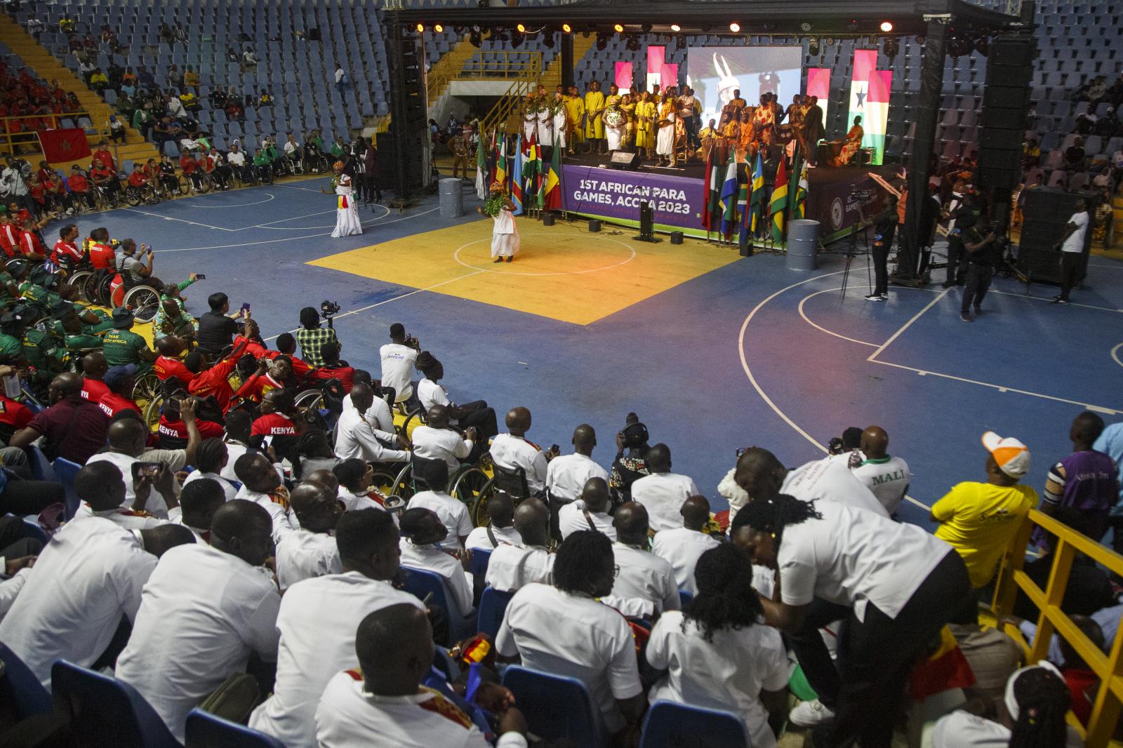 Image from First African Para Games  - Dancers perform during the first African Para Games...