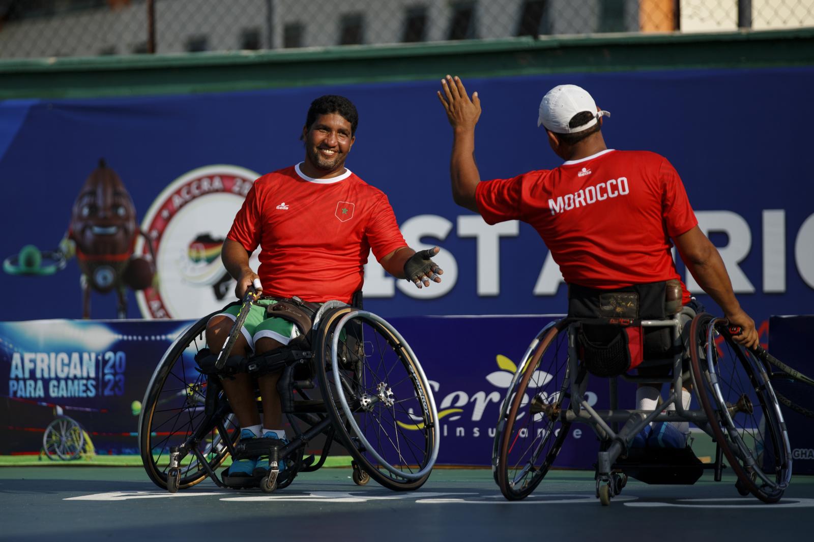 Image from First African Para Games  - Morocco’s wheelchair-long tennis players react...