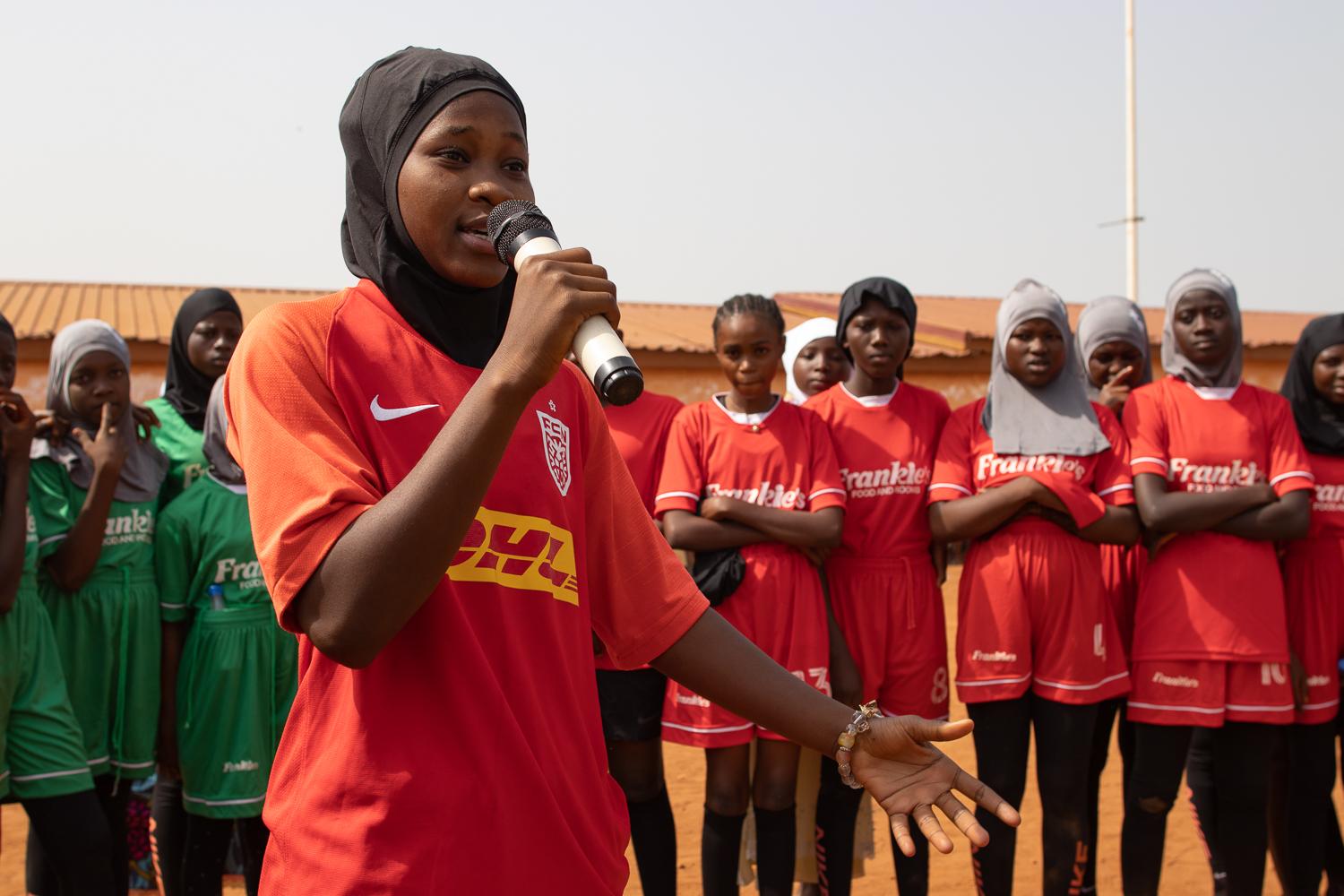 Image from Faith and Football - Annatu Sadat, the first to play in the Ghana Women's...