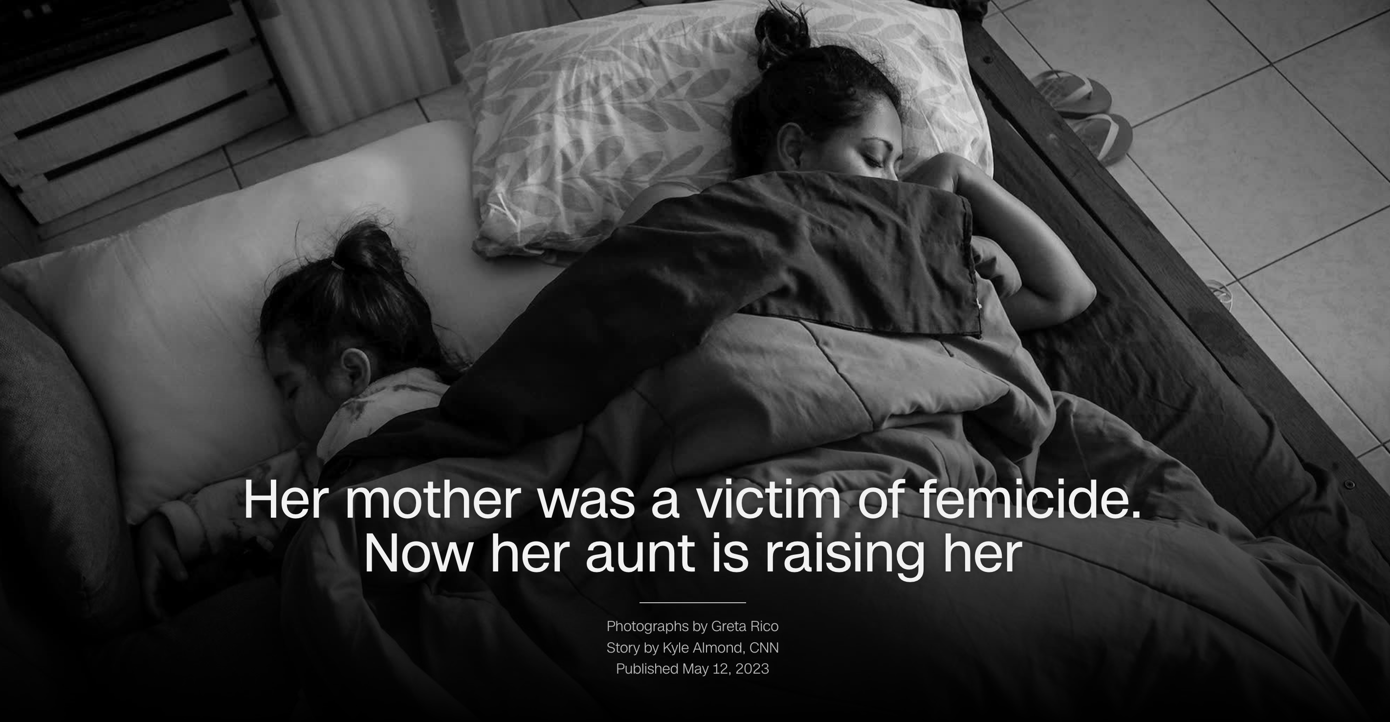 Her mother was a victim of femicide. Now her aunt is raising her