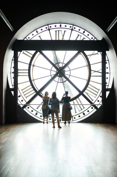 Behind the clock of the Musée d'Orsay, Paris France | Buy this image