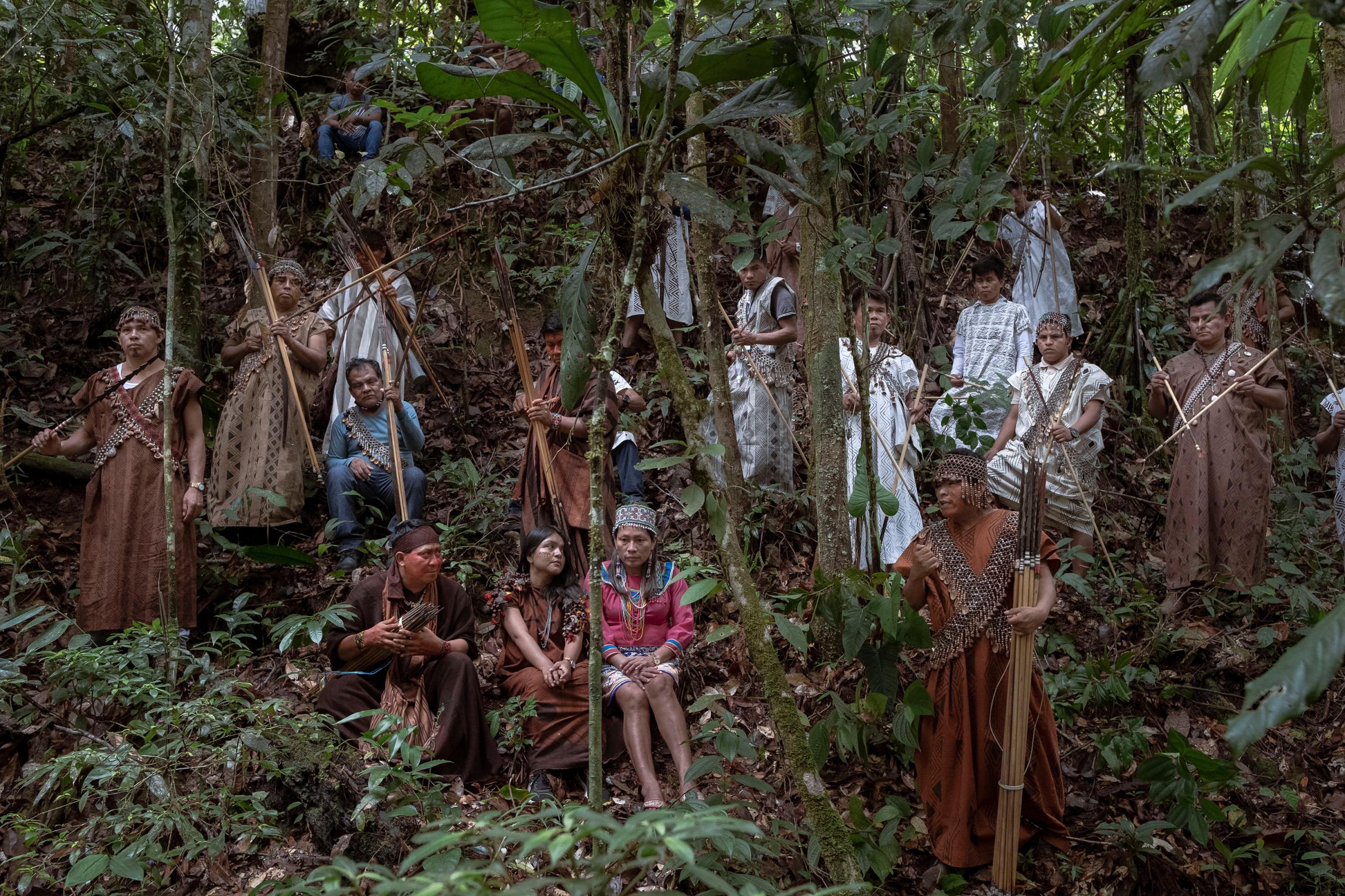 Kakataibo, voices from the forest - Herlin odicio, Kakataibo leader gives a speech during the...