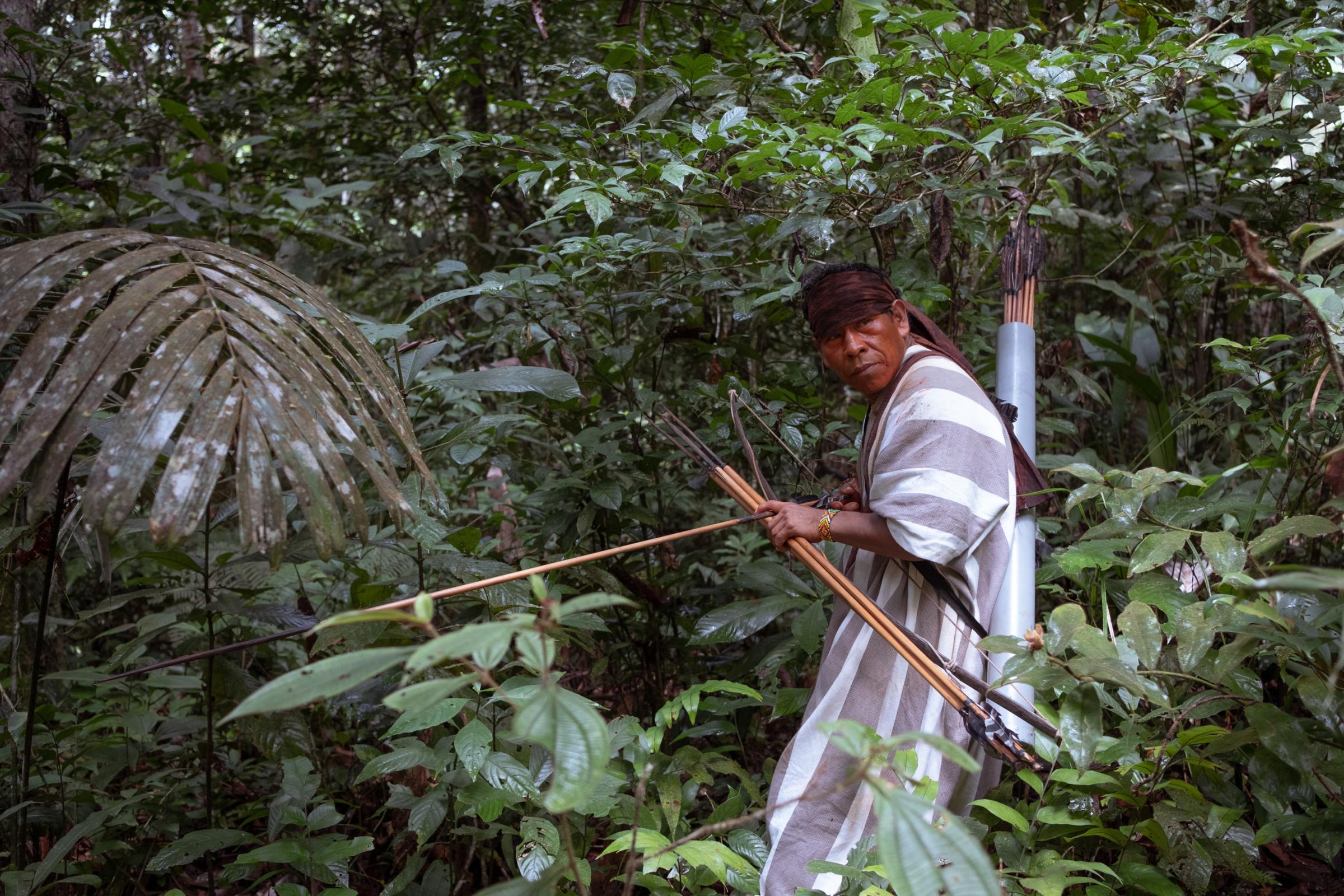 Kakataibo, voices from the forest - Robinson Diquez Rios (47), an Ashaninka warrior in the...